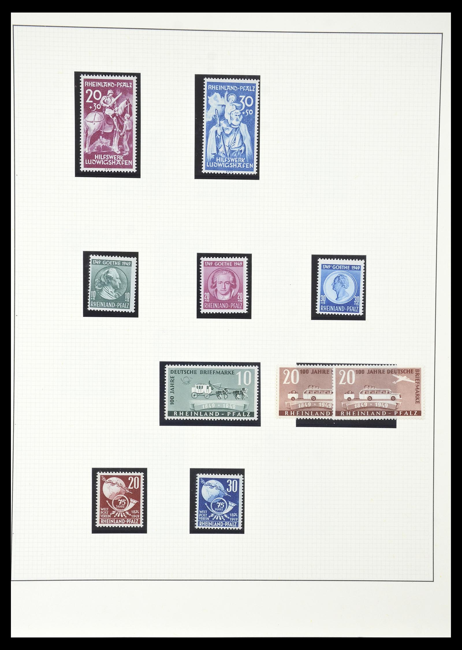 34790 017 - Postzegelverzameling 34790 Duitse Zones 1945-1949.
