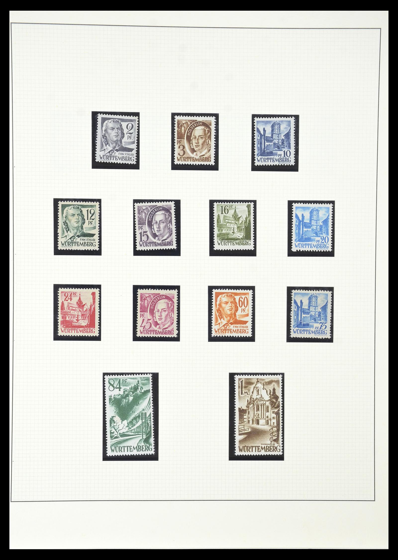 34790 018 - Stamp Collection 34790 German Zones 1945-1949.