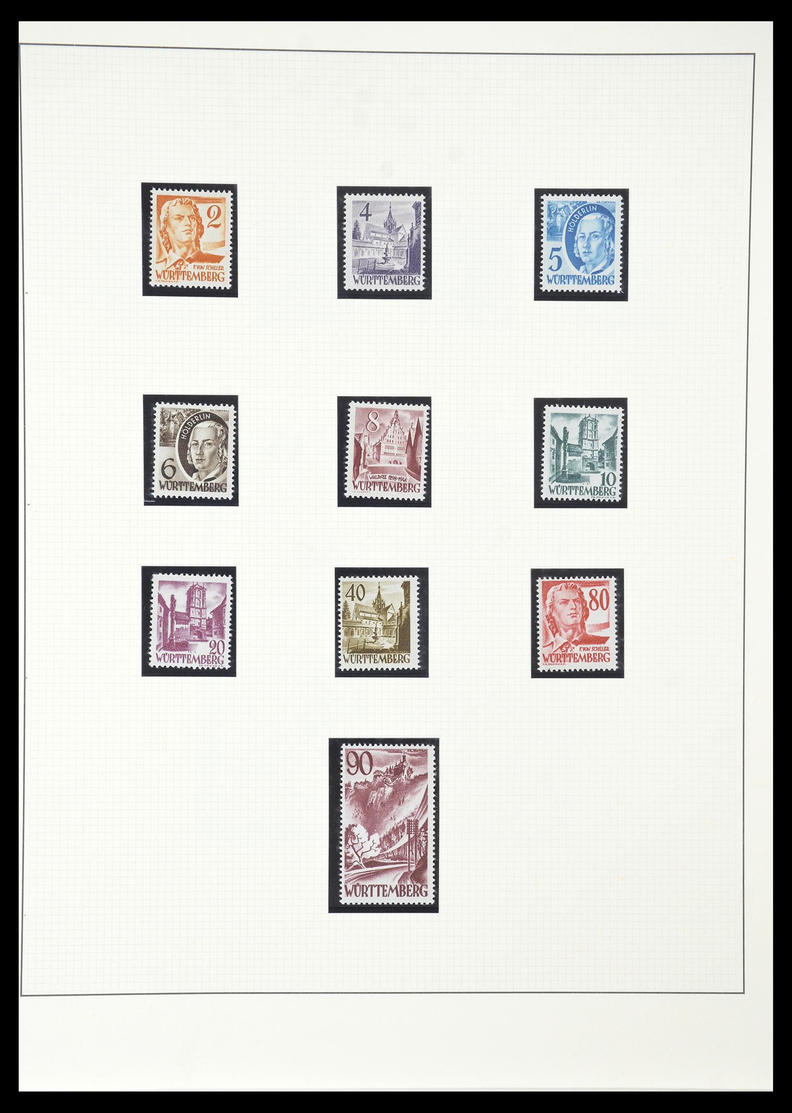 34790 020 - Stamp Collection 34790 German Zones 1945-1949.