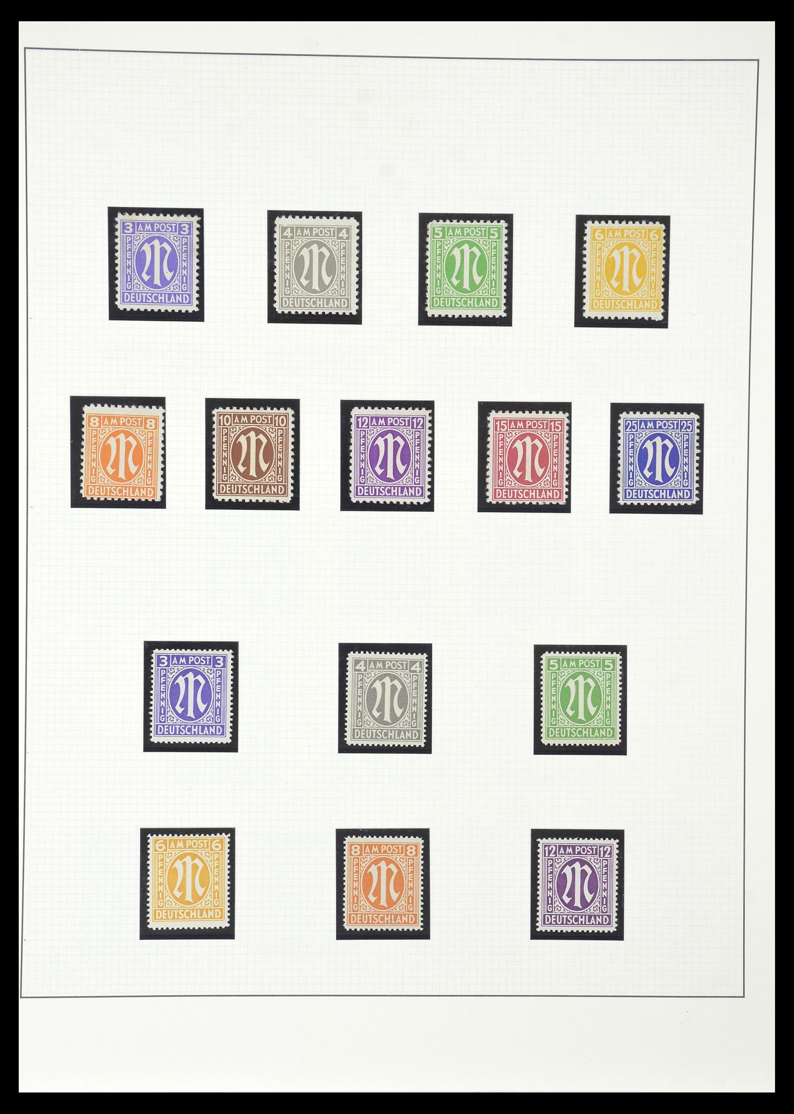 34790 023 - Stamp Collection 34790 German Zones 1945-1949.