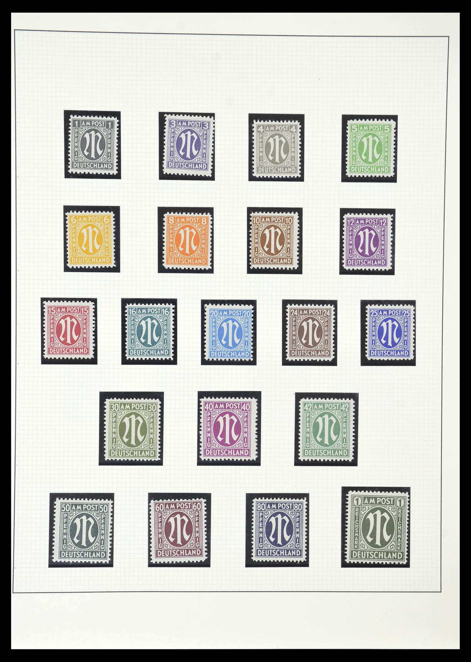 34790 024 - Stamp Collection 34790 German Zones 1945-1949.