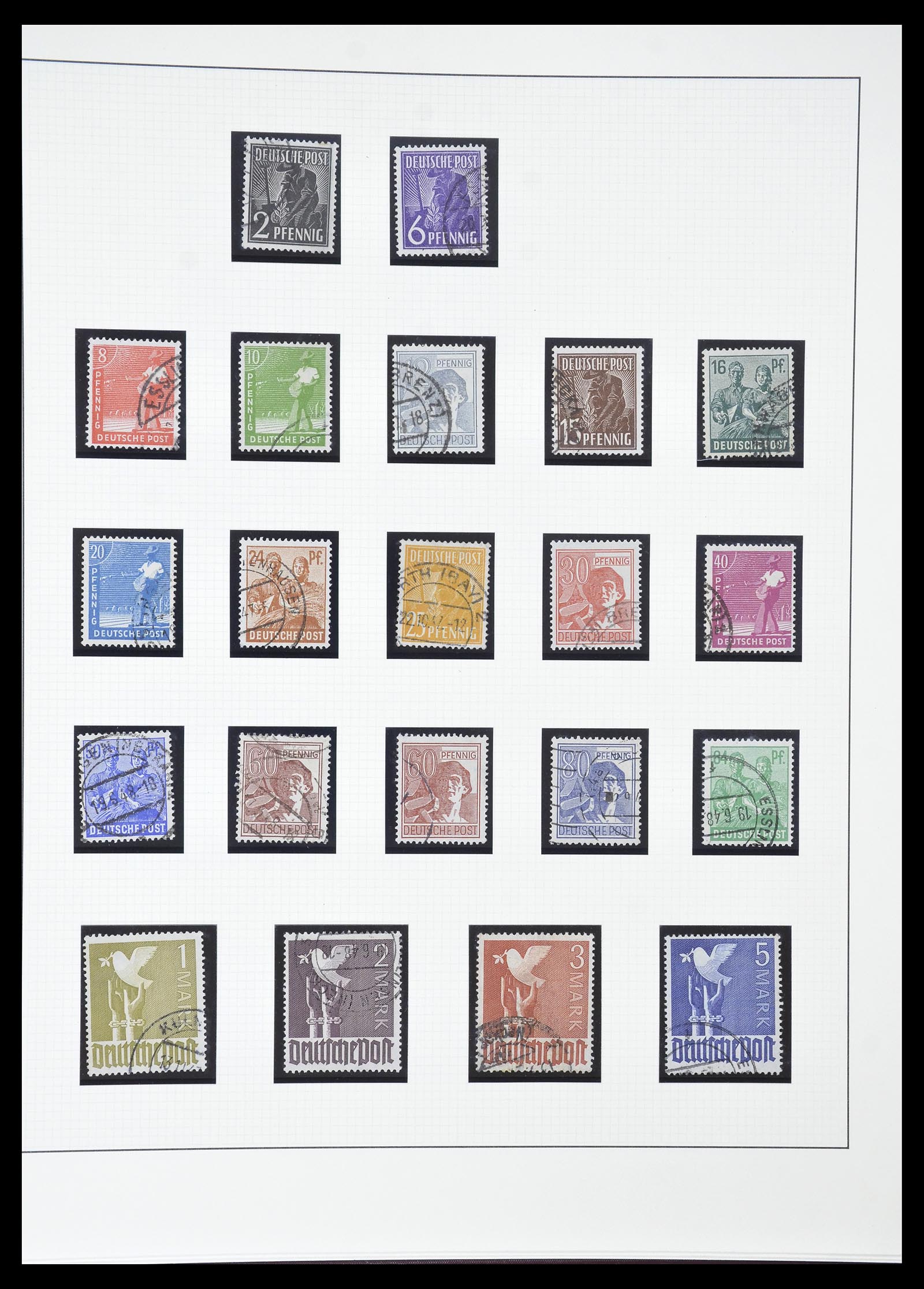 34790 040 - Stamp Collection 34790 German Zones 1945-1949.