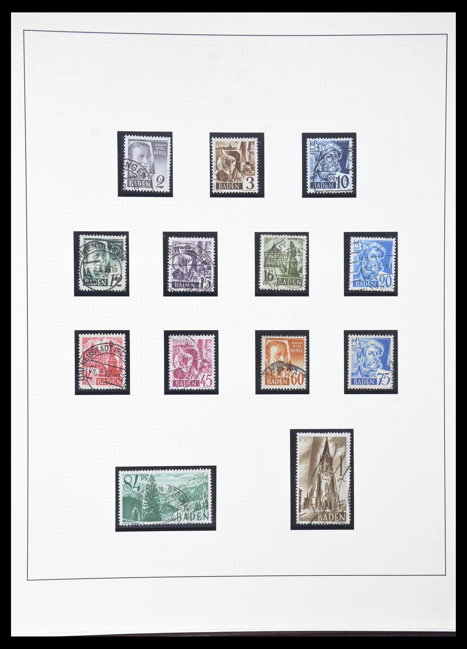 34790 043 - Stamp Collection 34790 German Zones 1945-1949.