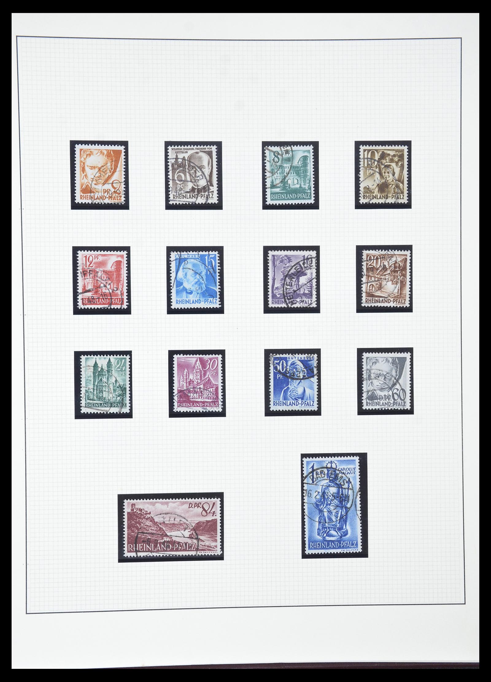 34790 050 - Stamp Collection 34790 German Zones 1945-1949.