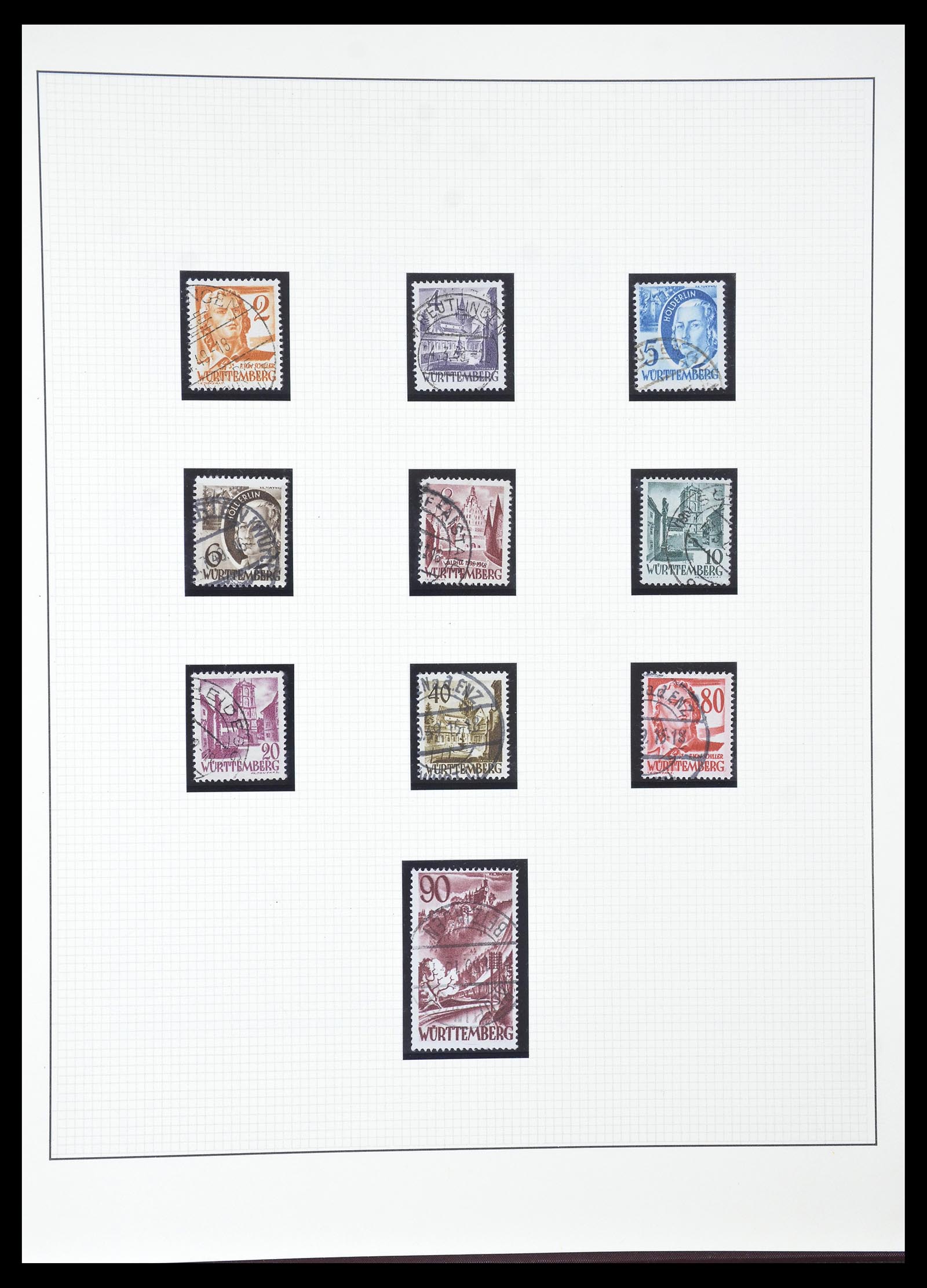 34790 056 - Stamp Collection 34790 German Zones 1945-1949.