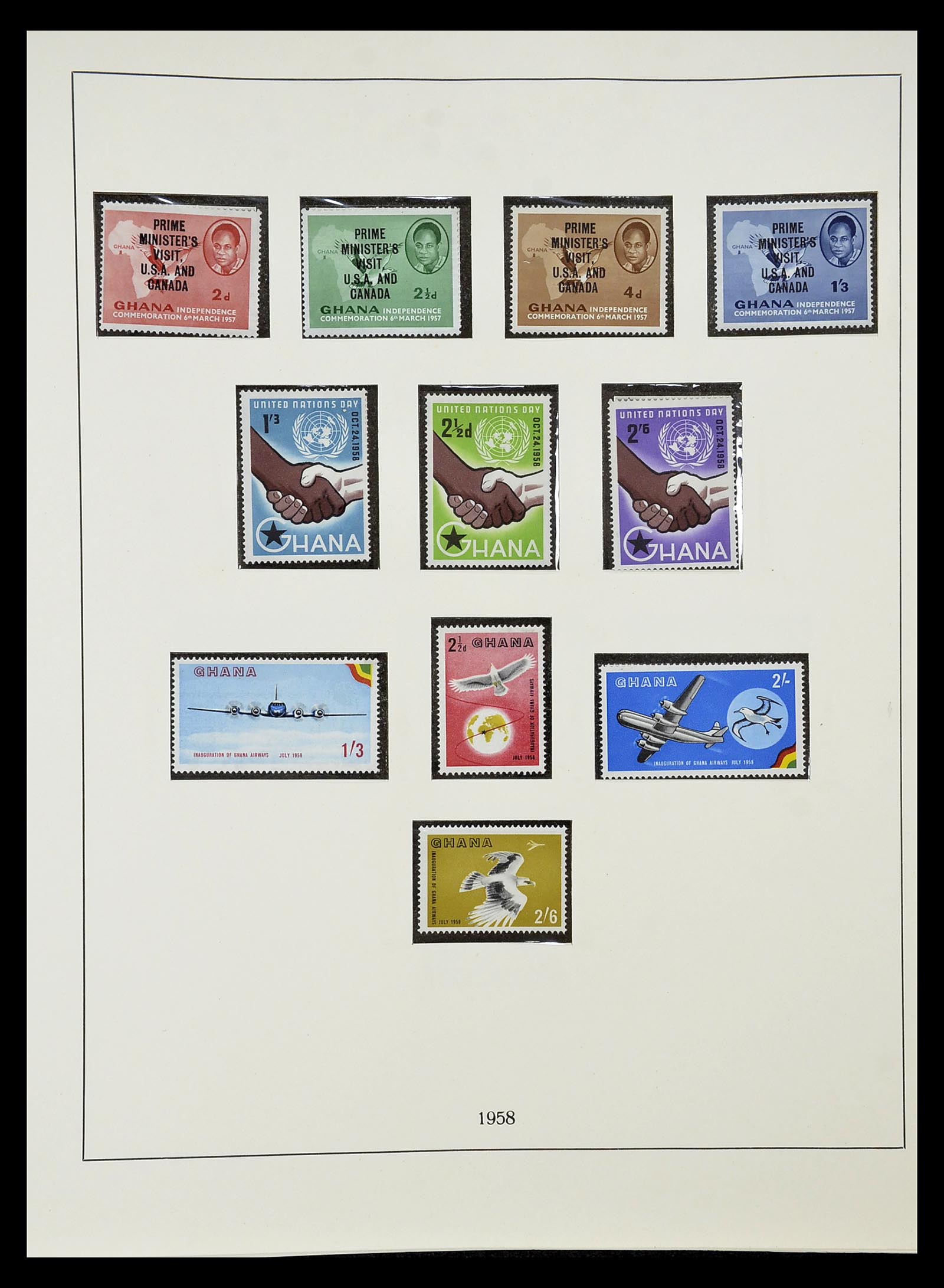 34791 003 - Postzegelverzameling 34791 Ghana 1957-1977.