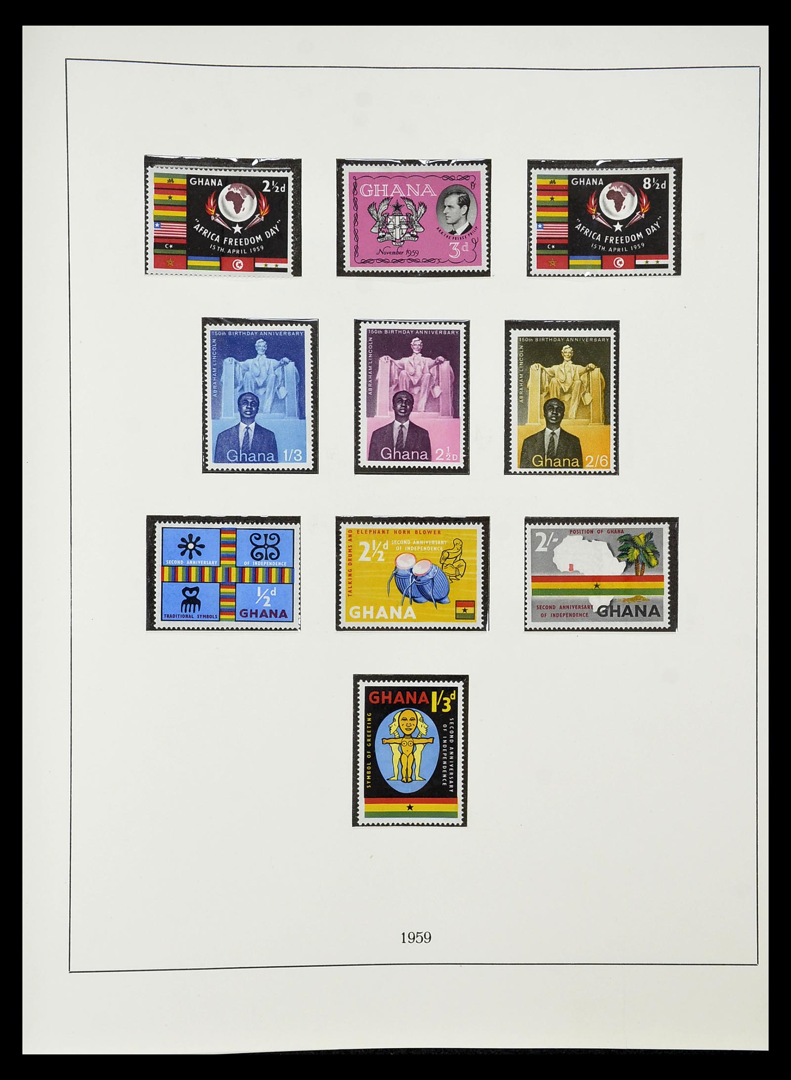 34791 004 - Stamp Collection 34791 Ghana 1957-1977.