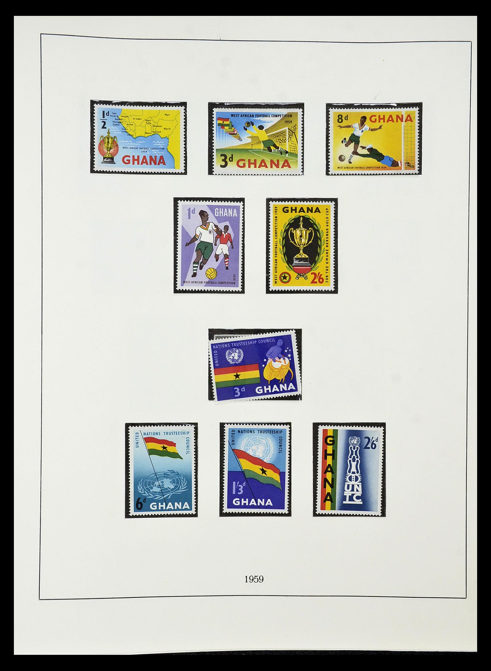 34791 007 - Postzegelverzameling 34791 Ghana 1957-1977.