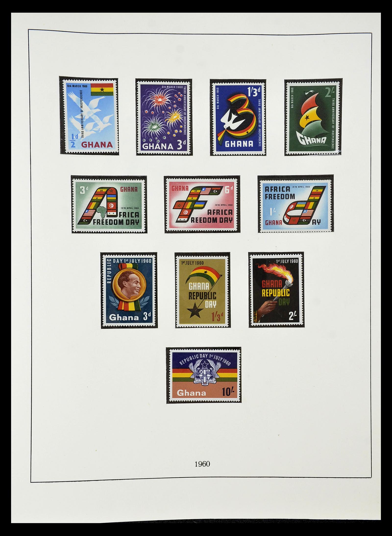 34791 008 - Postzegelverzameling 34791 Ghana 1957-1977.