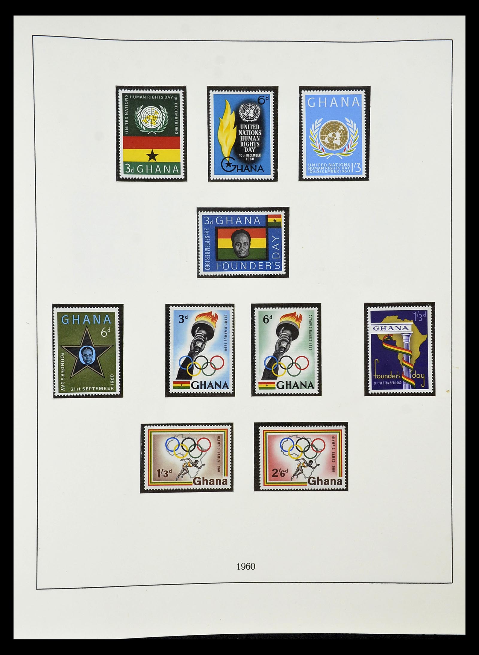 34791 010 - Stamp Collection 34791 Ghana 1957-1977.