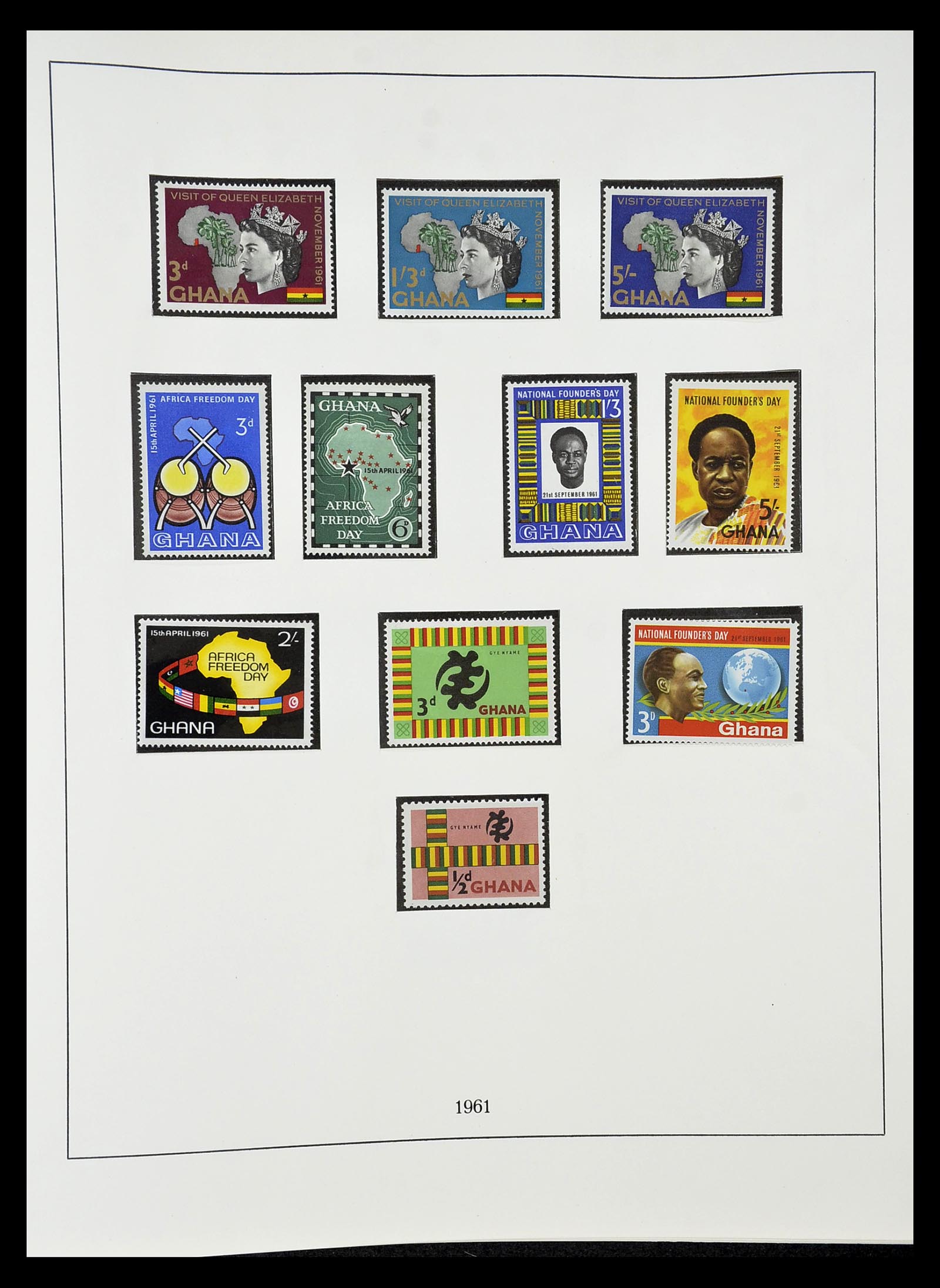 34791 011 - Postzegelverzameling 34791 Ghana 1957-1977.