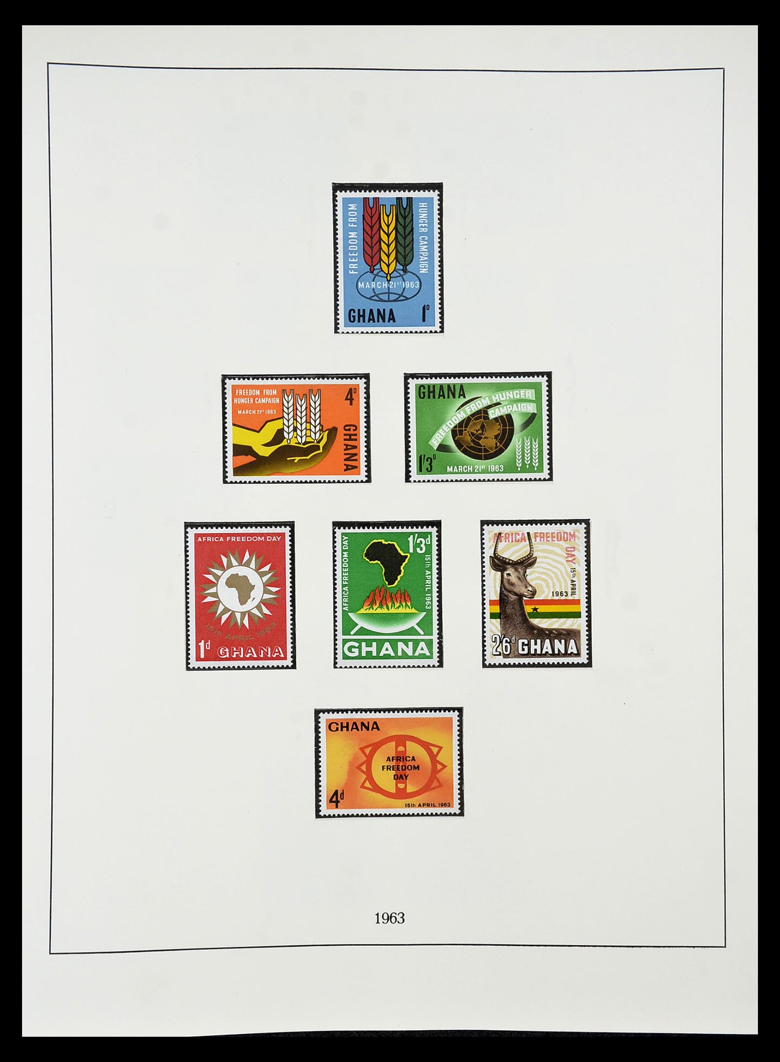 34791 018 - Postzegelverzameling 34791 Ghana 1957-1977.
