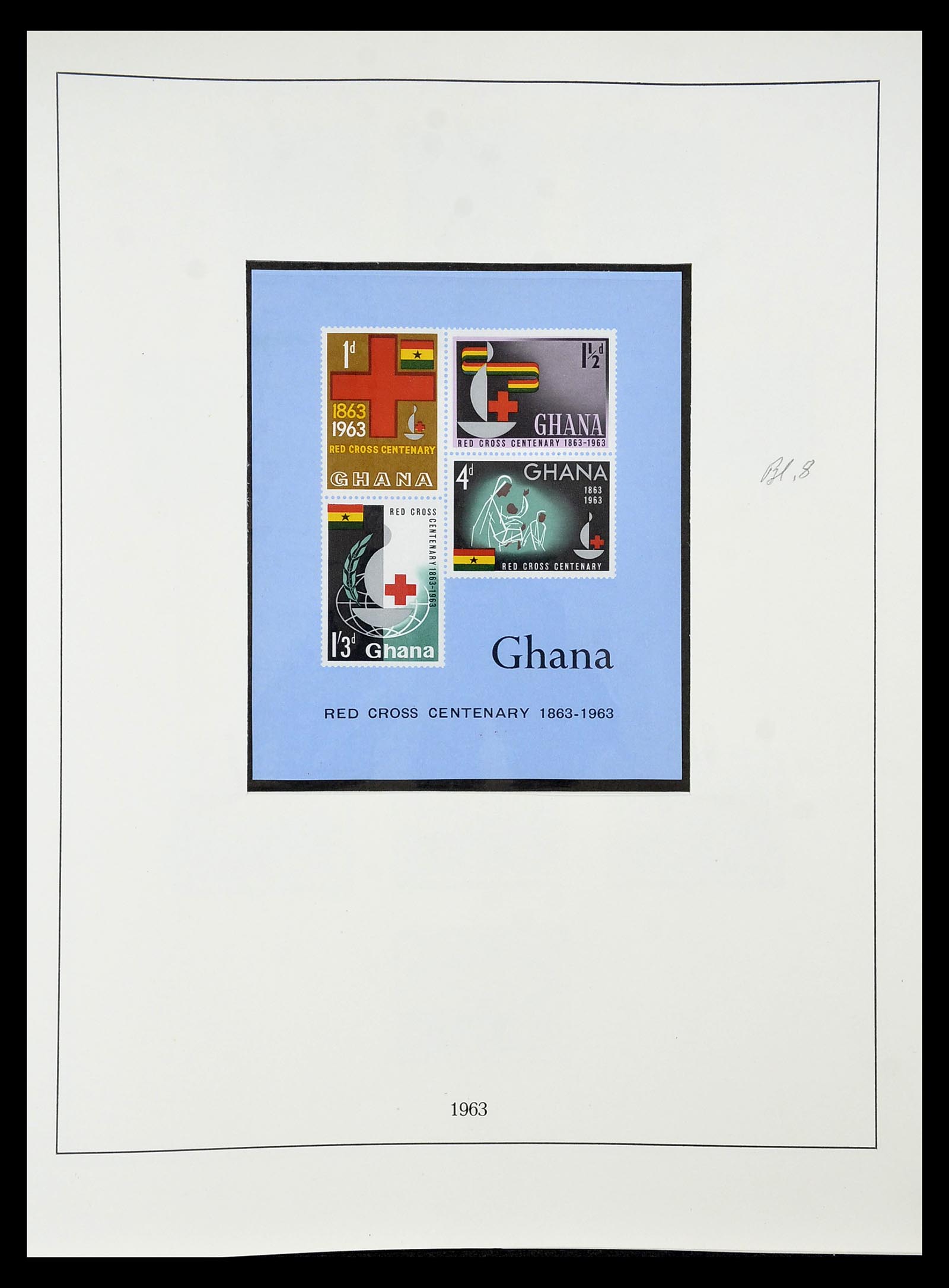 34791 020 - Postzegelverzameling 34791 Ghana 1957-1977.