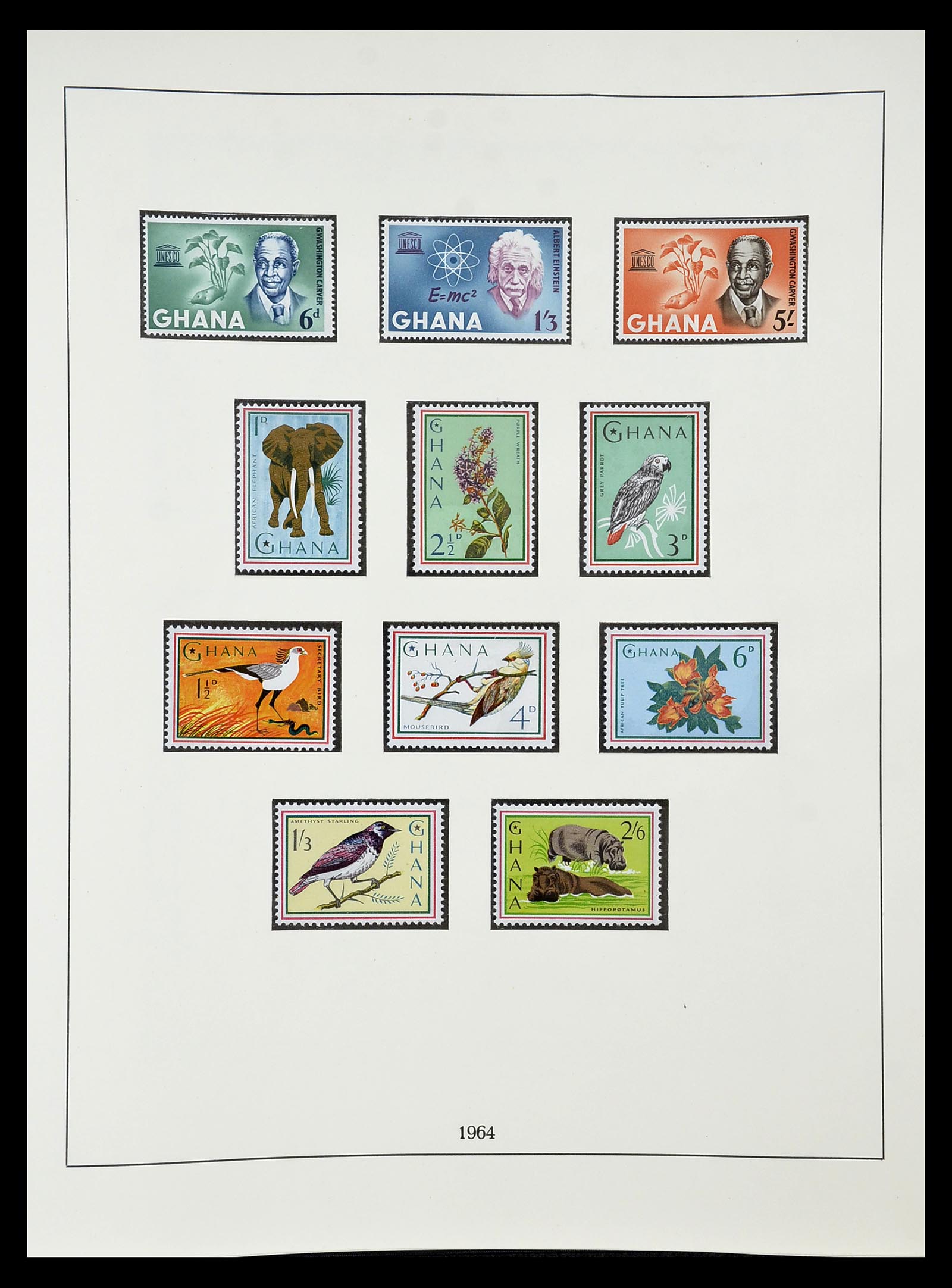 34791 026 - Postzegelverzameling 34791 Ghana 1957-1977.