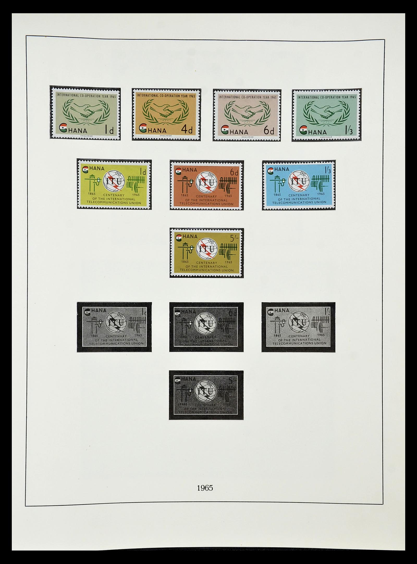 34791 029 - Postzegelverzameling 34791 Ghana 1957-1977.