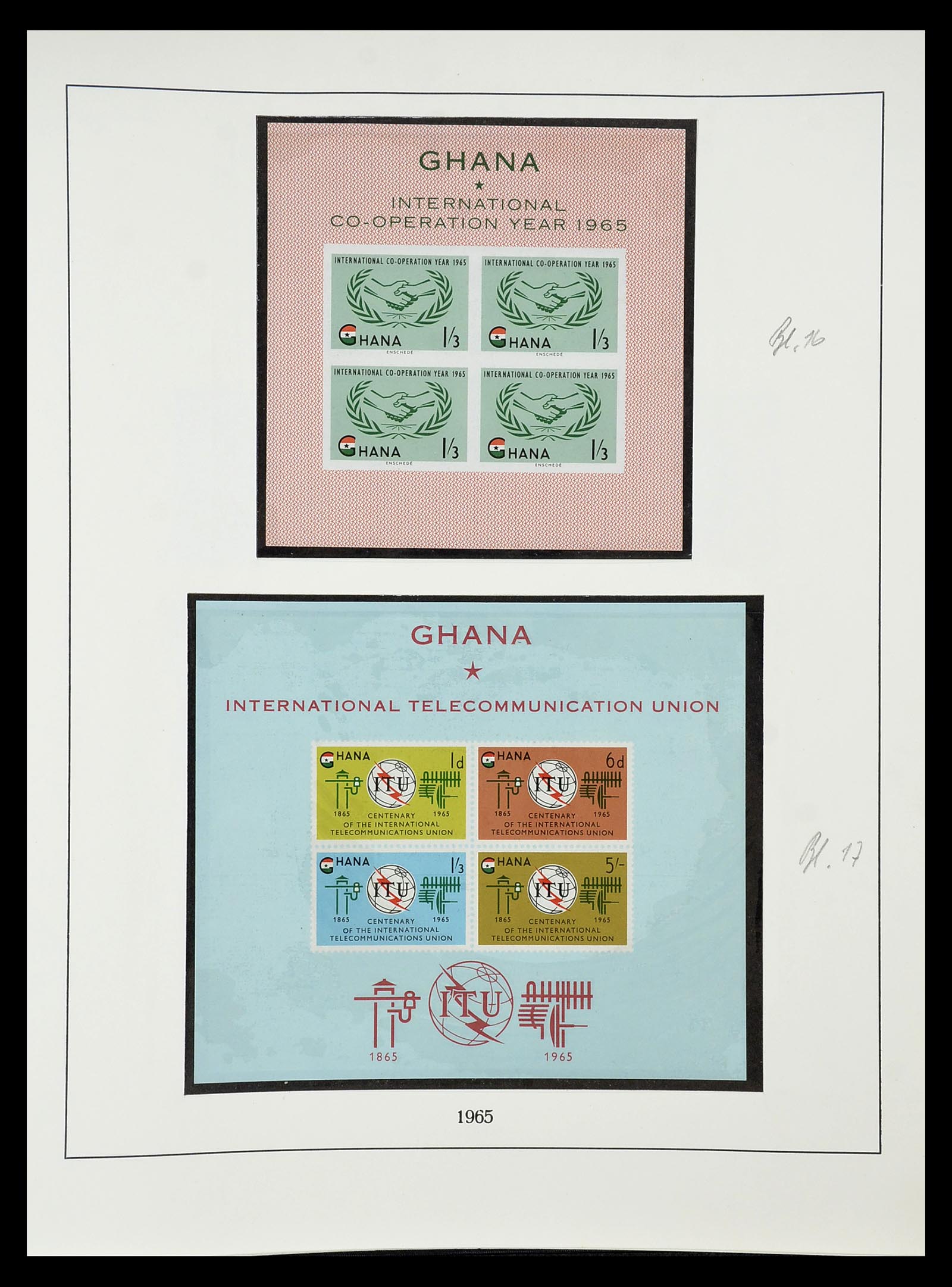 34791 030 - Postzegelverzameling 34791 Ghana 1957-1977.