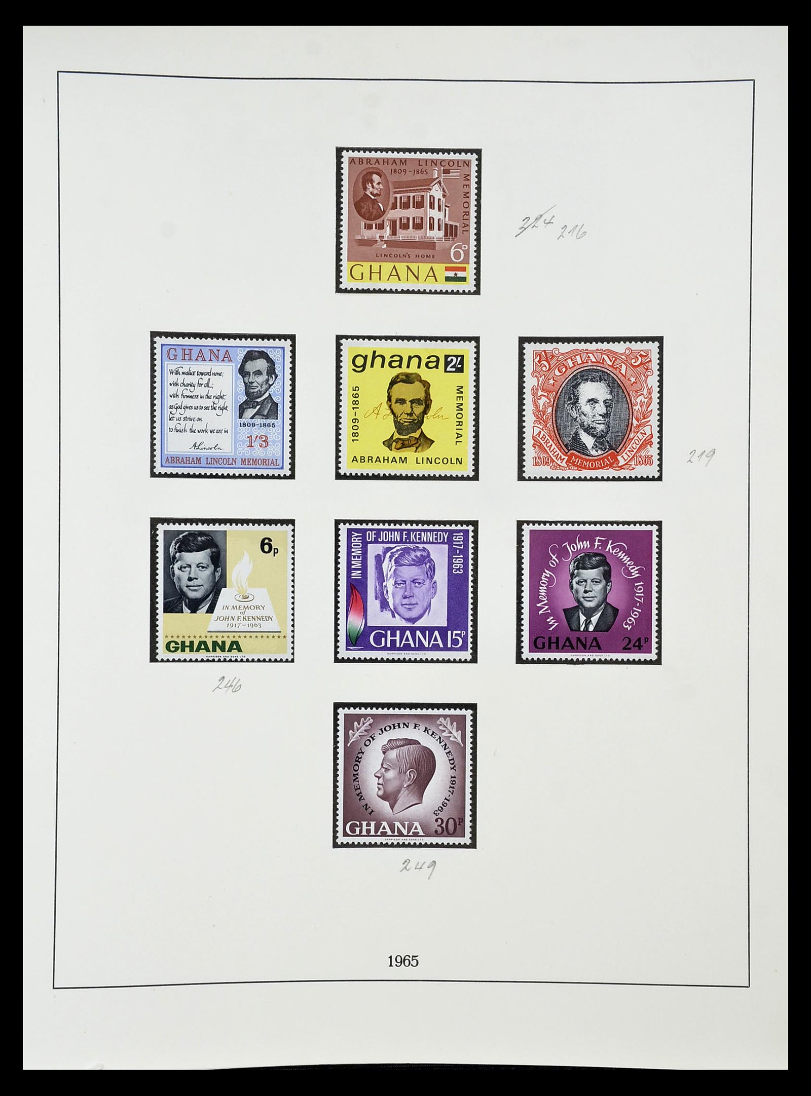 34791 031 - Postzegelverzameling 34791 Ghana 1957-1977.