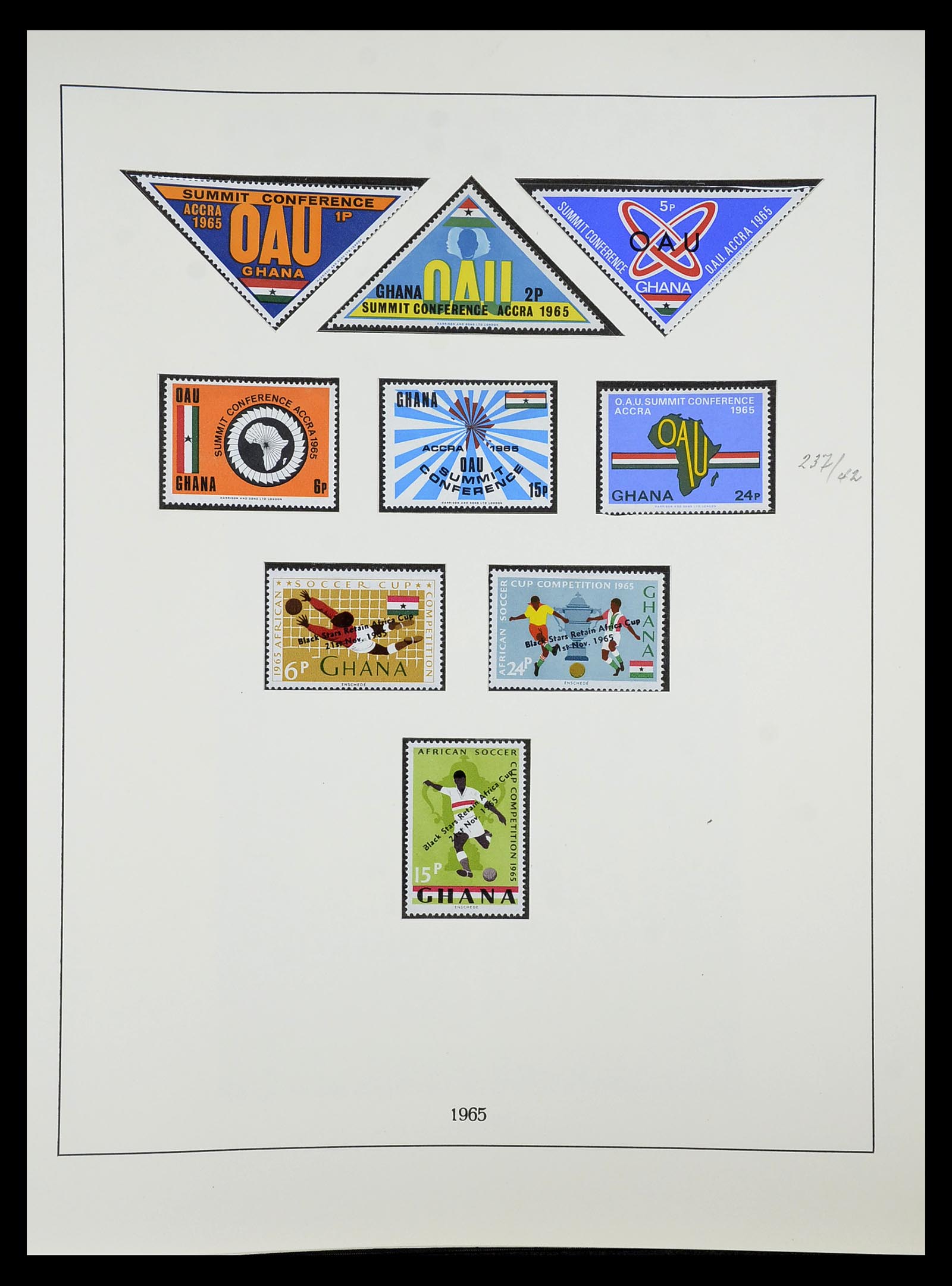 34791 034 - Postzegelverzameling 34791 Ghana 1957-1977.
