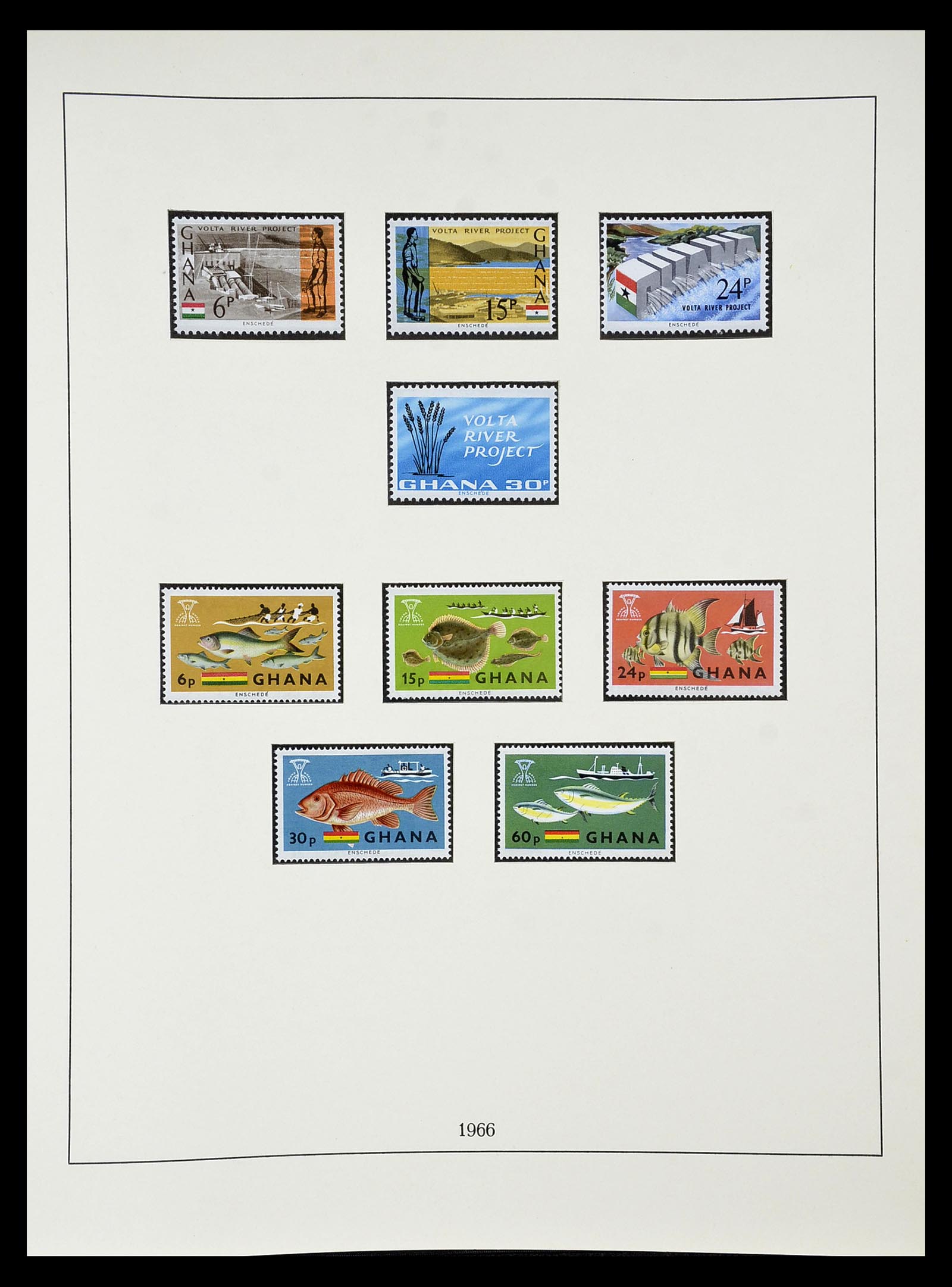 34791 036 - Postzegelverzameling 34791 Ghana 1957-1977.