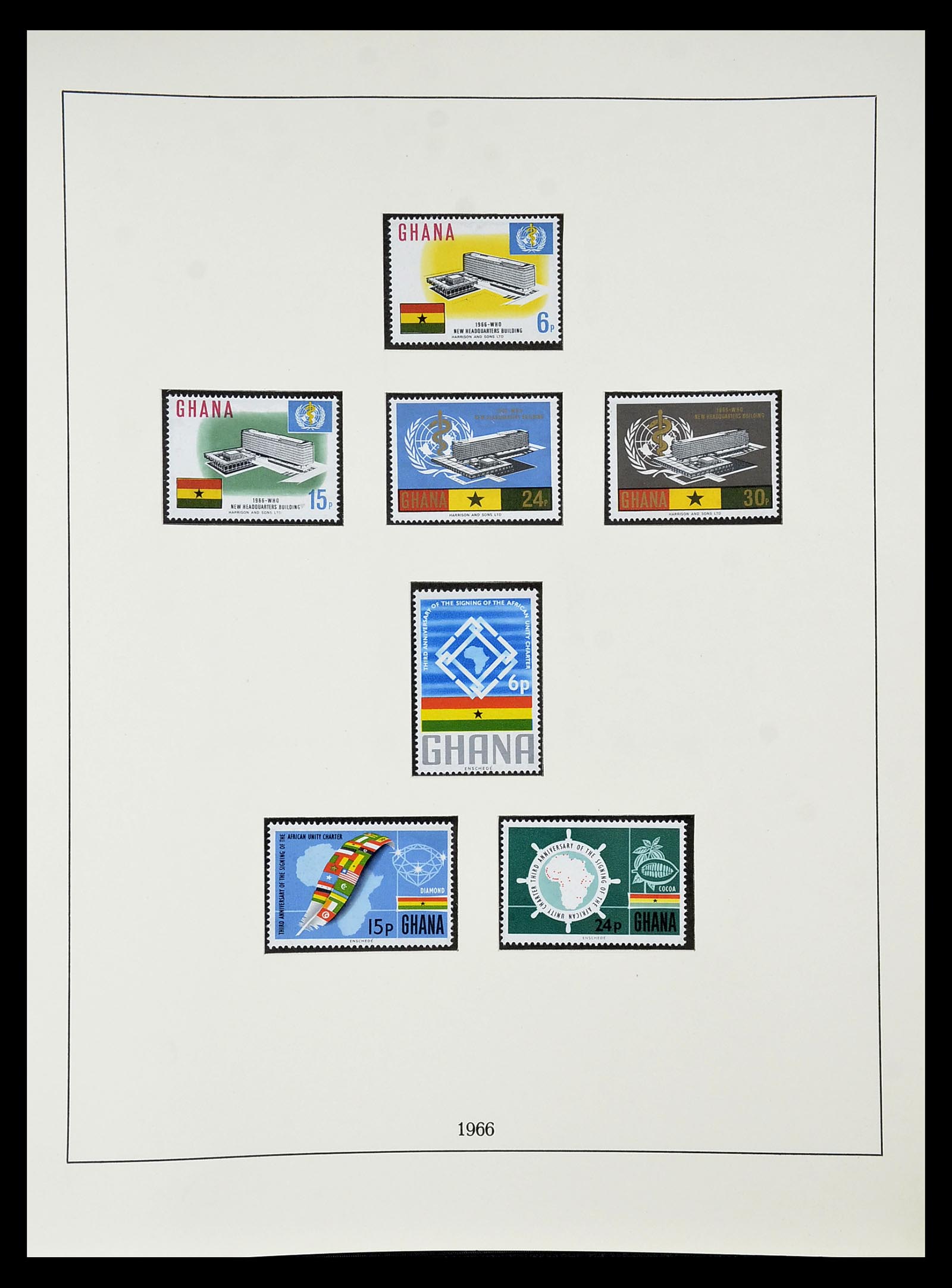 34791 037 - Postzegelverzameling 34791 Ghana 1957-1977.
