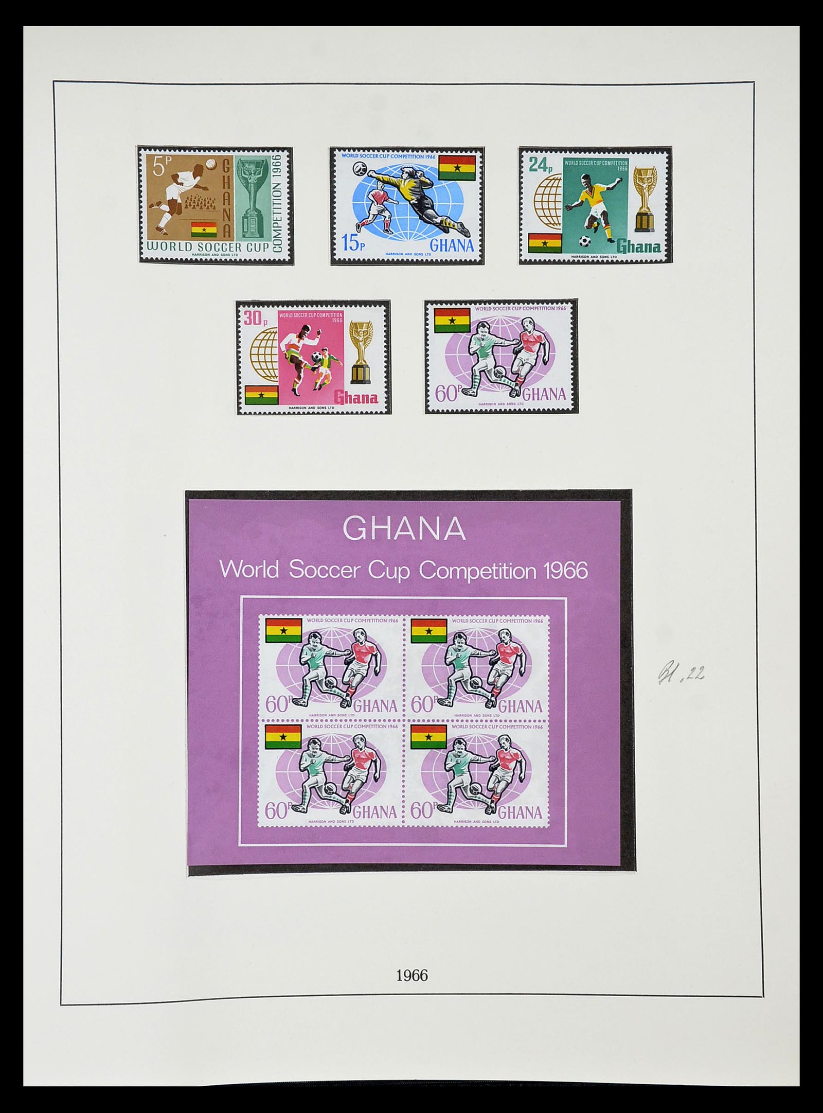 34791 039 - Postzegelverzameling 34791 Ghana 1957-1977.