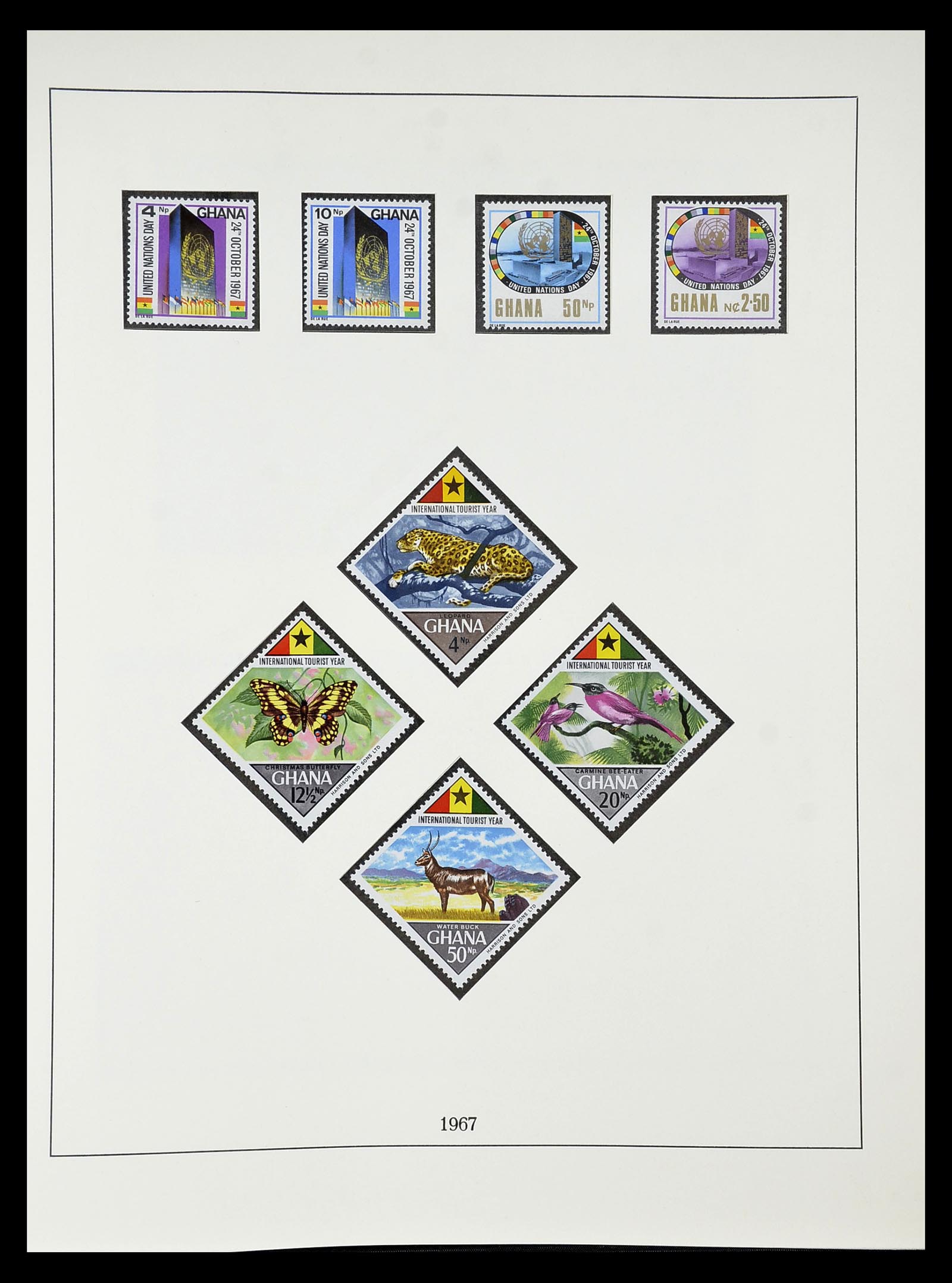 34791 046 - Postzegelverzameling 34791 Ghana 1957-1977.
