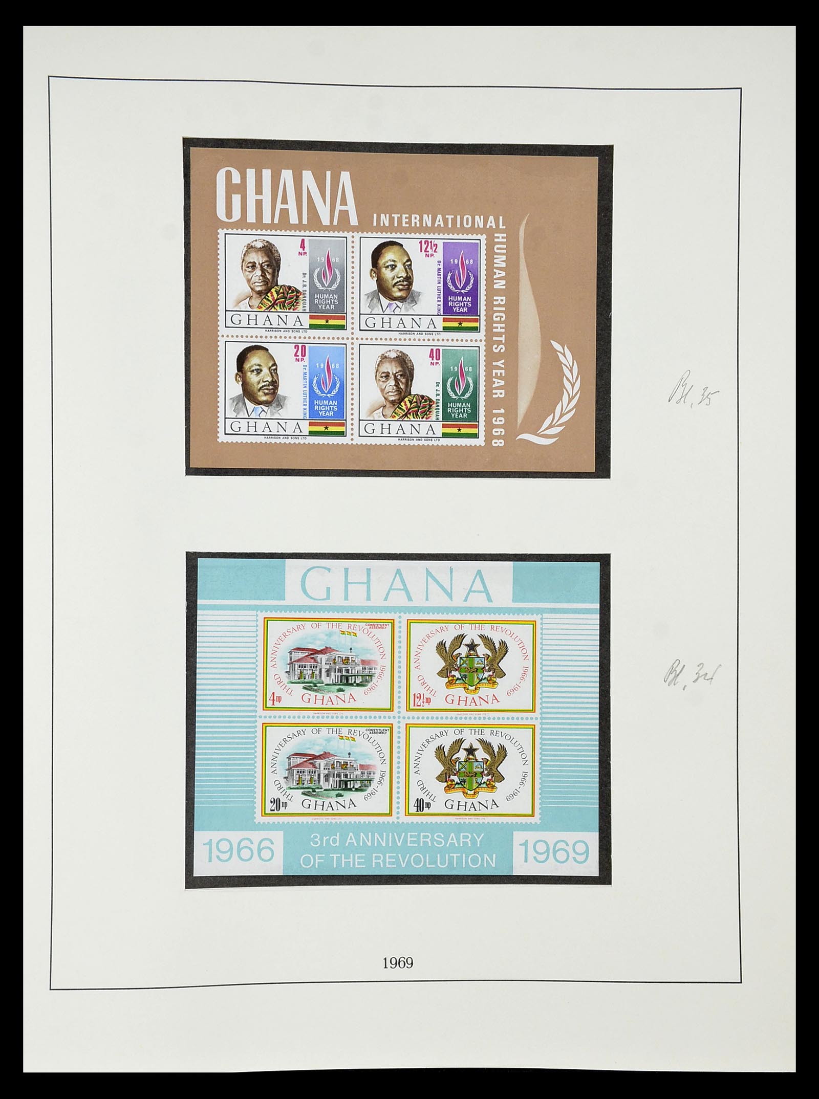 34791 056 - Postzegelverzameling 34791 Ghana 1957-1977.