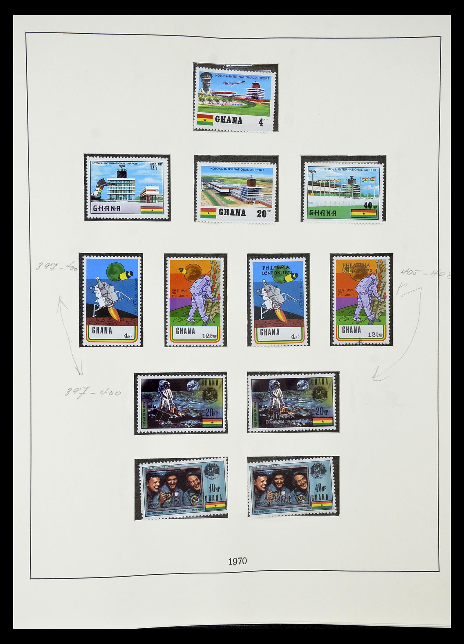 34791 061 - Postzegelverzameling 34791 Ghana 1957-1977.