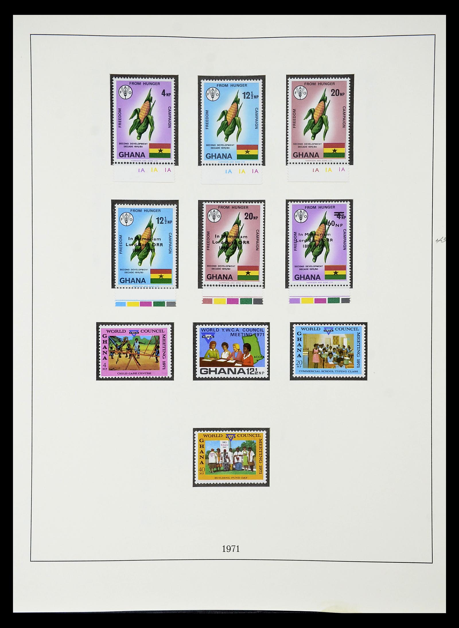 34791 066 - Postzegelverzameling 34791 Ghana 1957-1977.