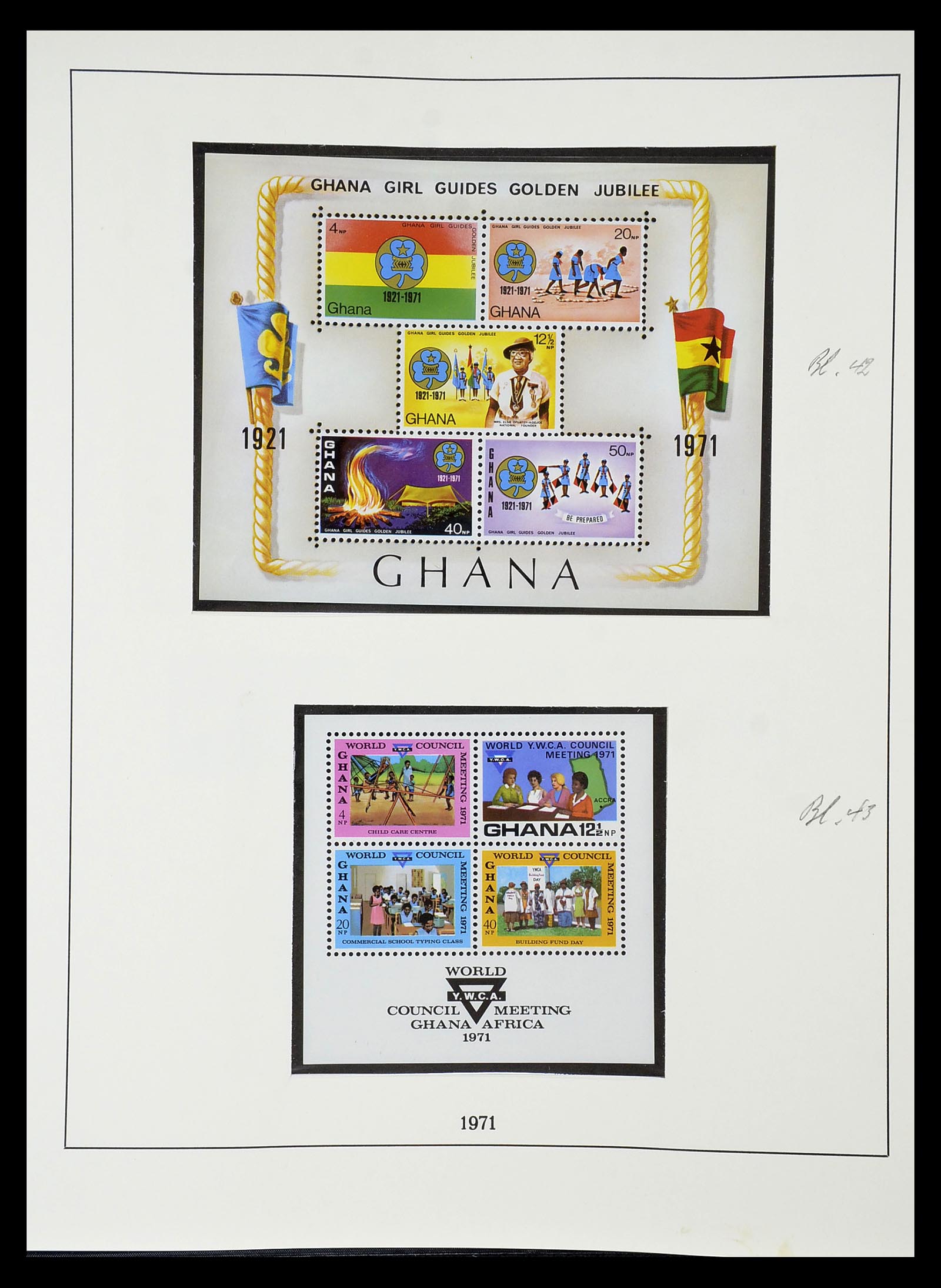 34791 067 - Postzegelverzameling 34791 Ghana 1957-1977.