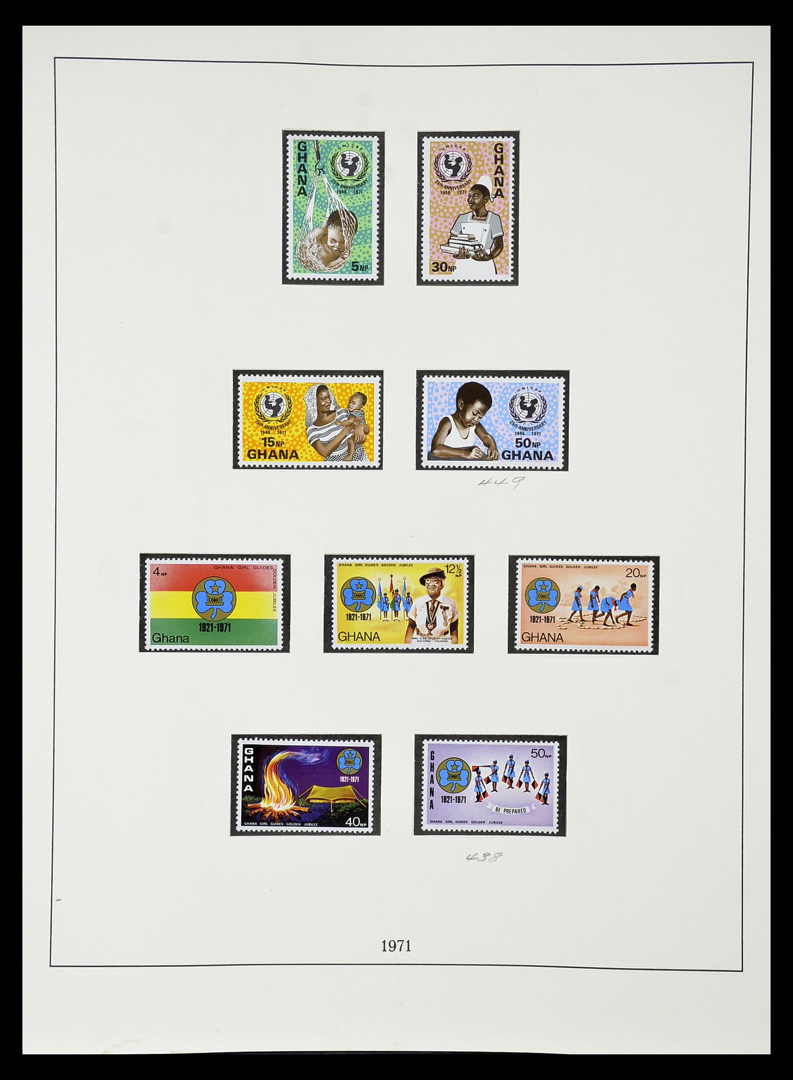 34791 068 - Postzegelverzameling 34791 Ghana 1957-1977.
