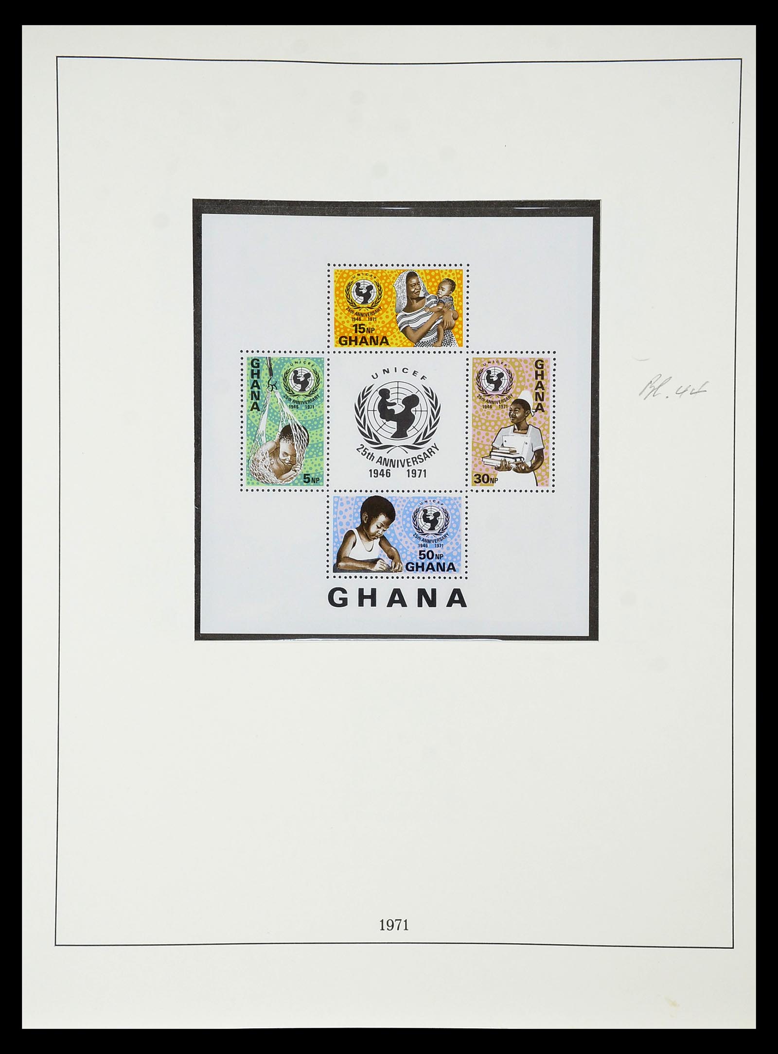 34791 069 - Postzegelverzameling 34791 Ghana 1957-1977.