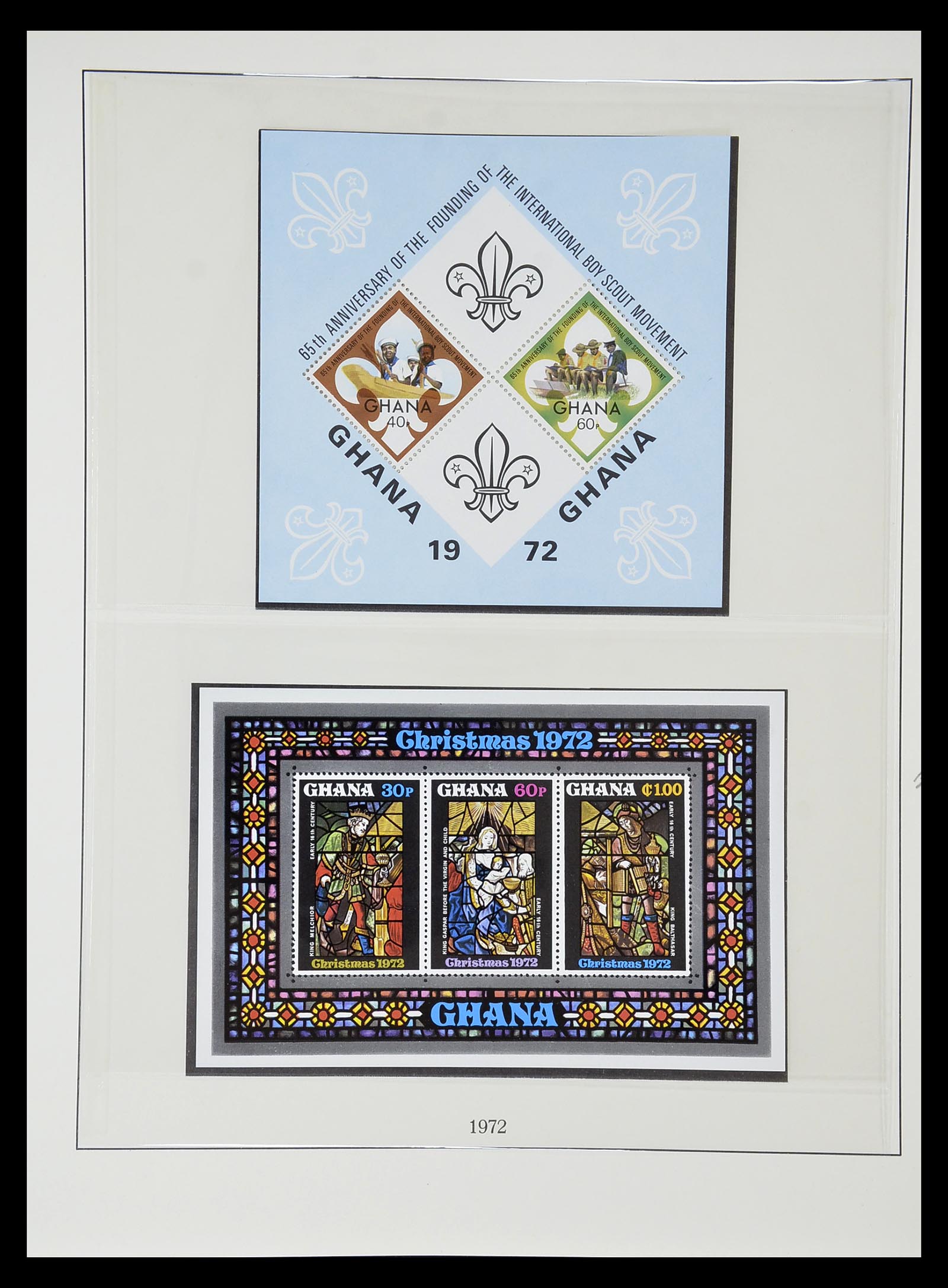 34791 074 - Postzegelverzameling 34791 Ghana 1957-1977.