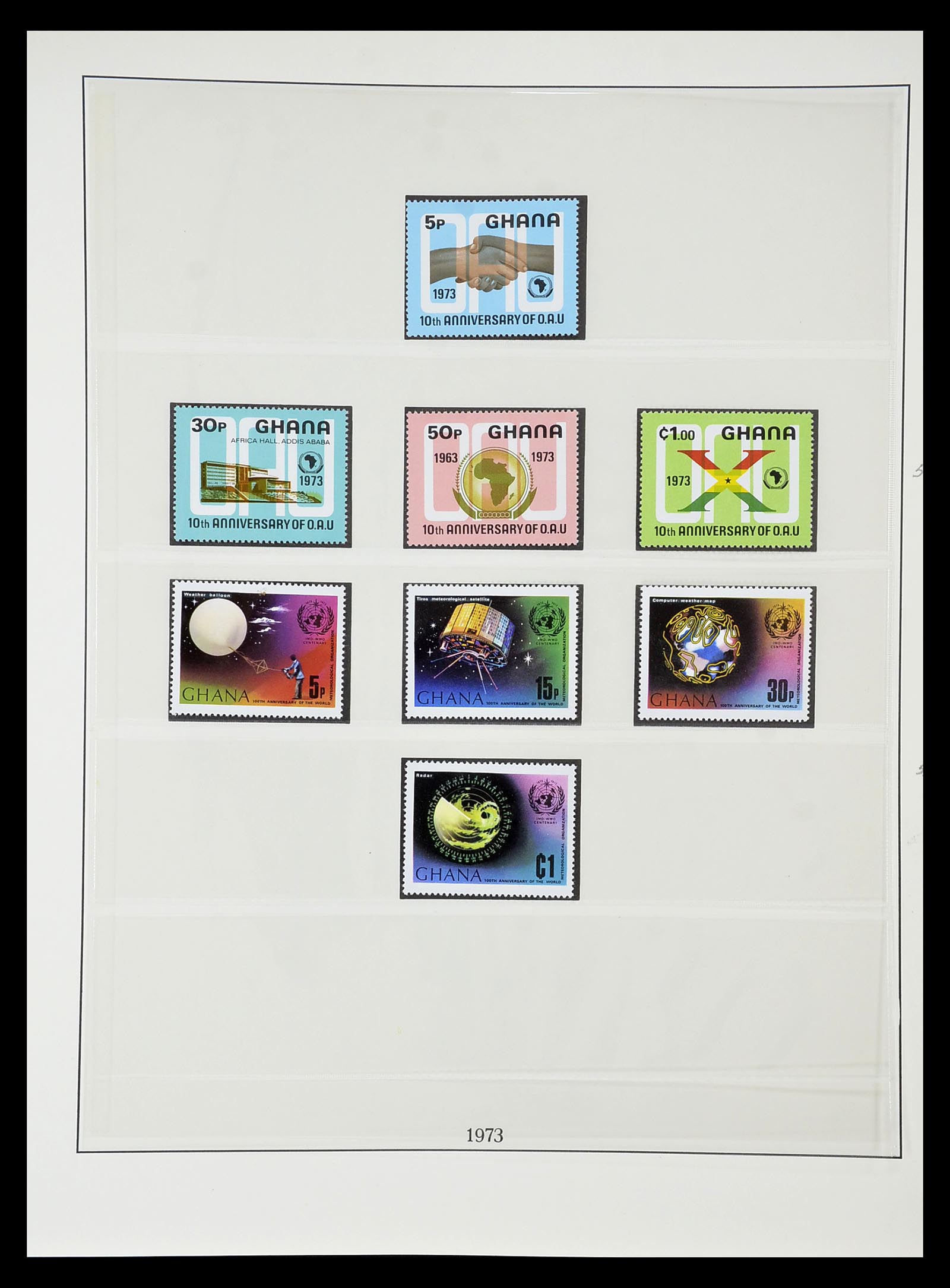 34791 079 - Postzegelverzameling 34791 Ghana 1957-1977.