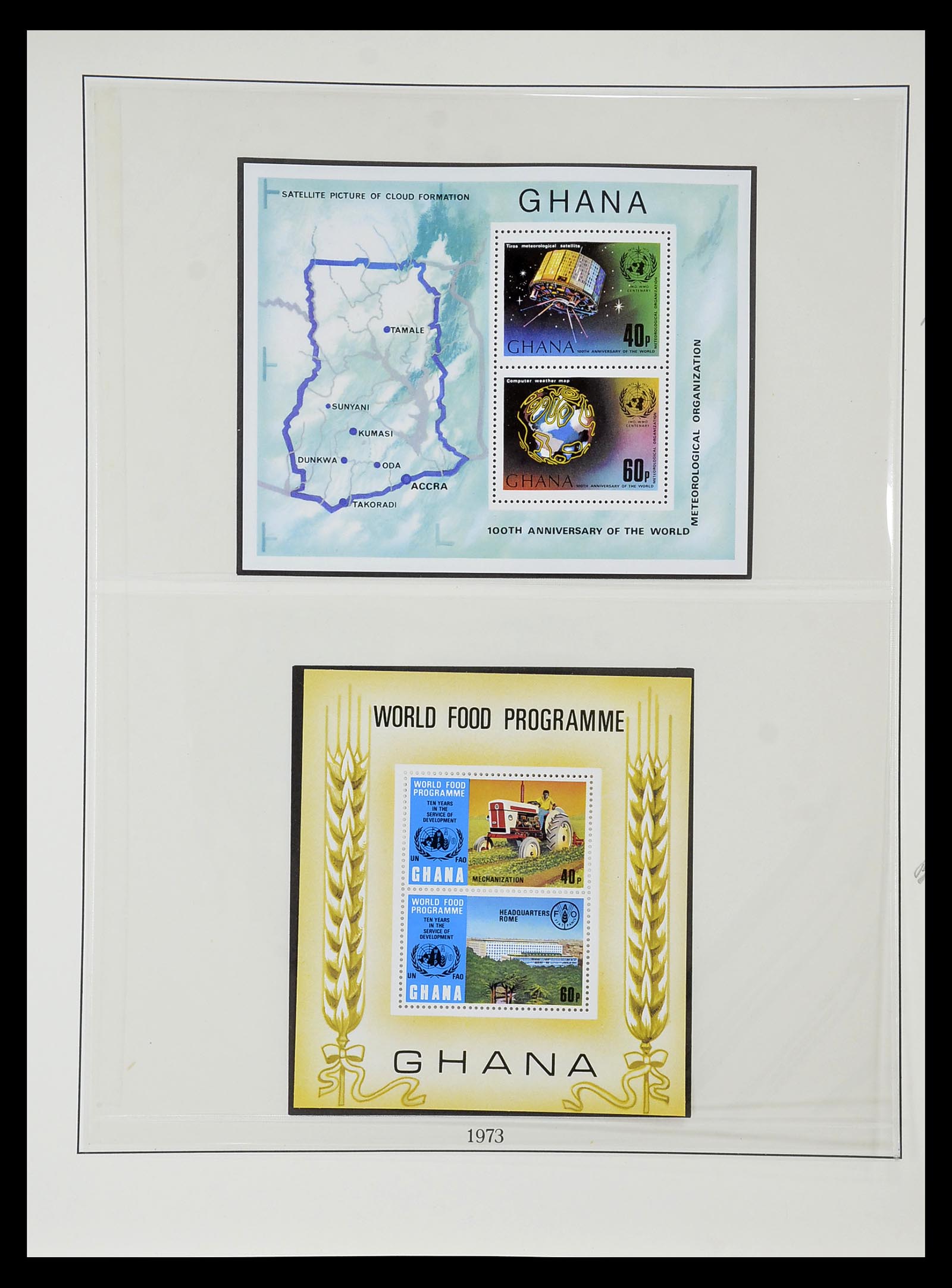 34791 080 - Postzegelverzameling 34791 Ghana 1957-1977.