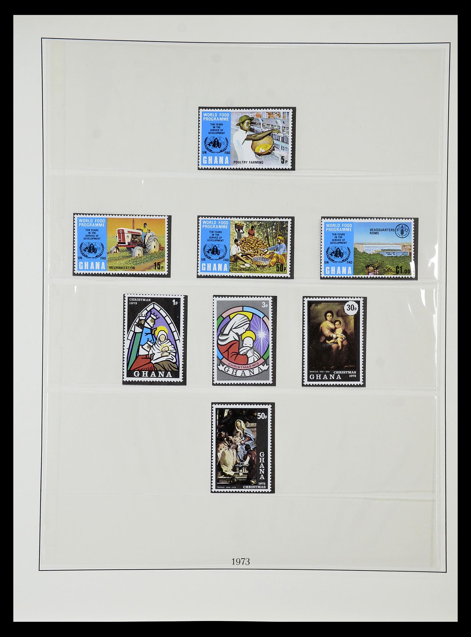 34791 081 - Postzegelverzameling 34791 Ghana 1957-1977.