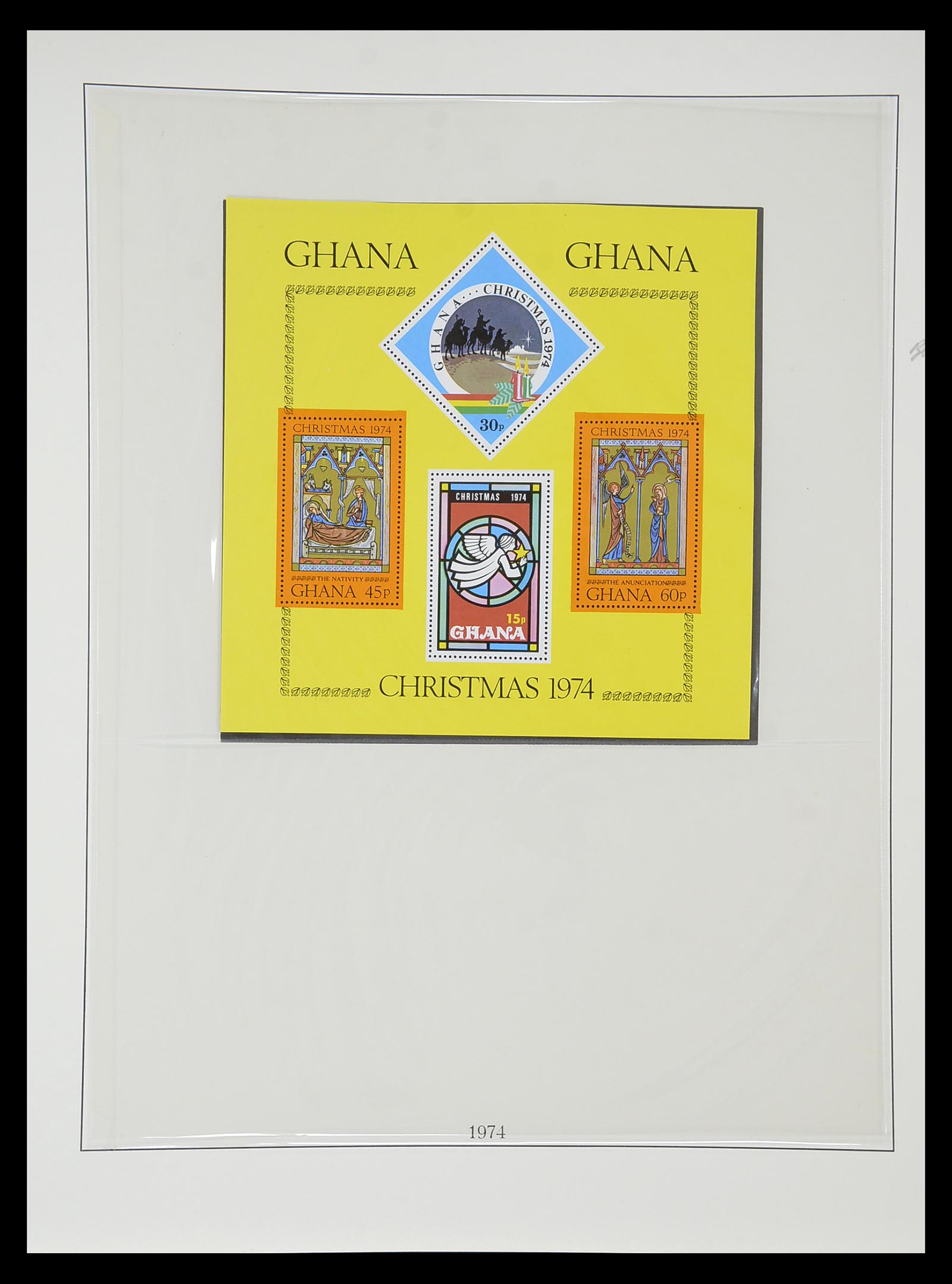 34791 090 - Postzegelverzameling 34791 Ghana 1957-1977.