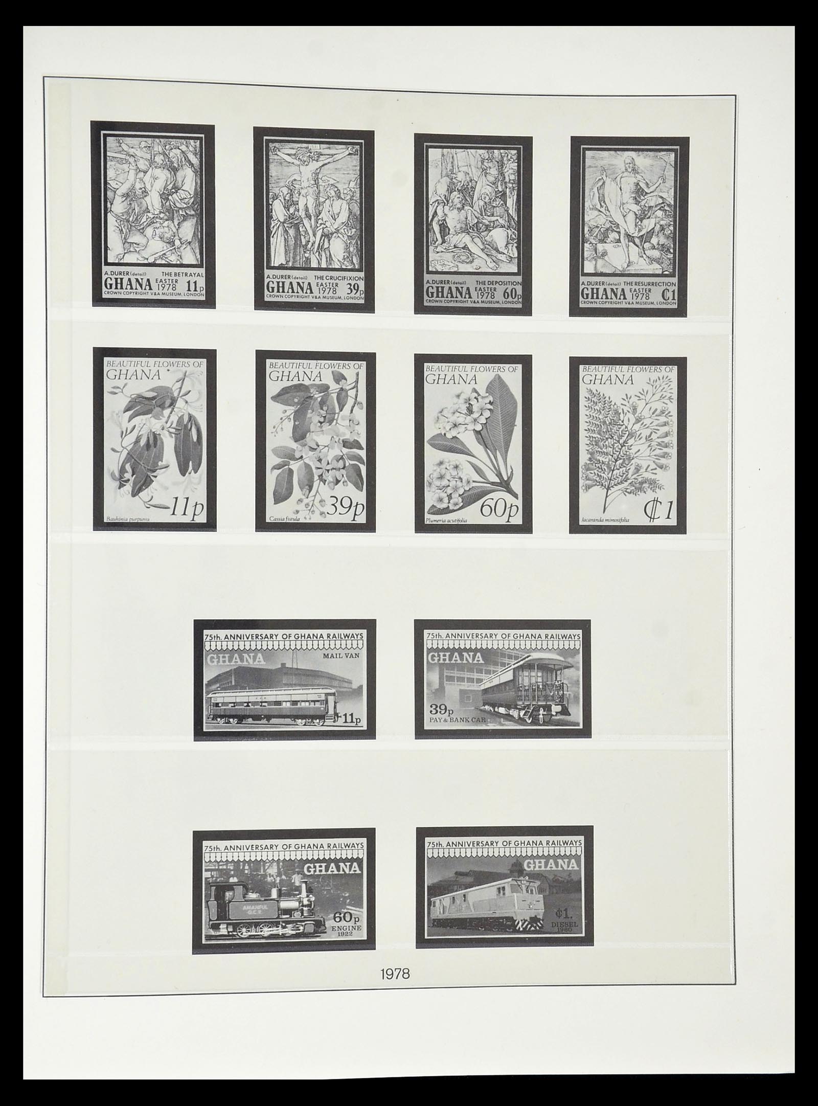 34791 105 - Postzegelverzameling 34791 Ghana 1957-1977.