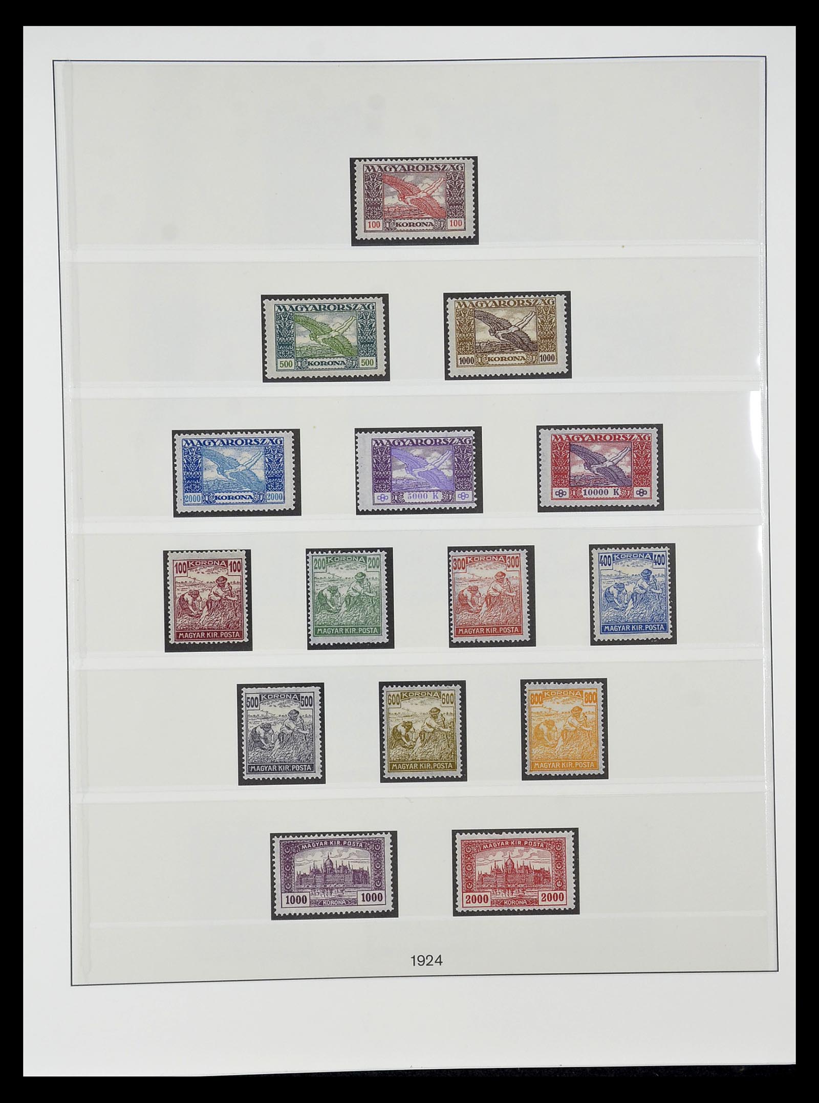 34792 014 - Postzegelverzameling 34792 Hongarije 1913-1962.