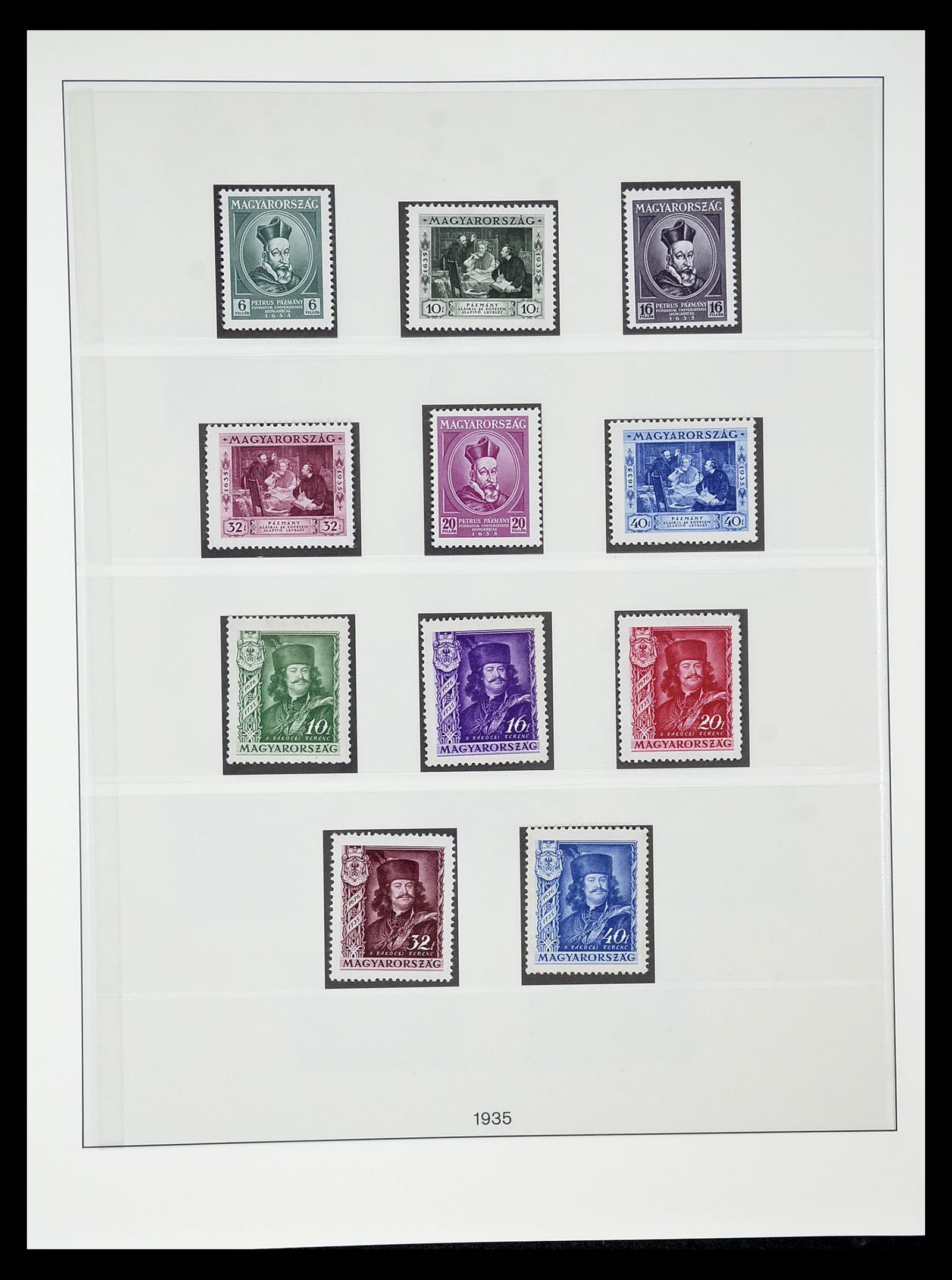 34792 024 - Postzegelverzameling 34792 Hongarije 1913-1962.