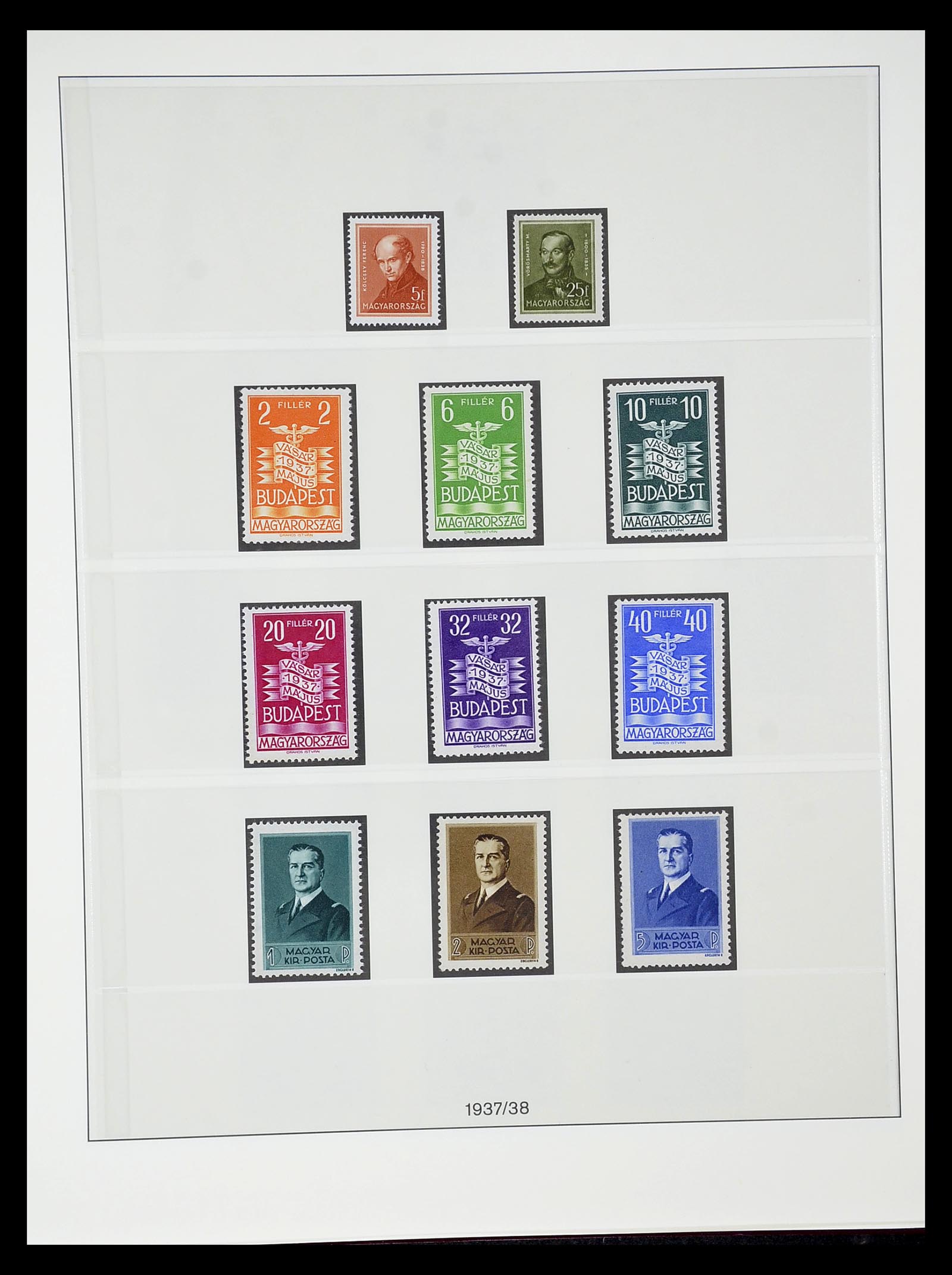 34792 025 - Postzegelverzameling 34792 Hongarije 1913-1962.