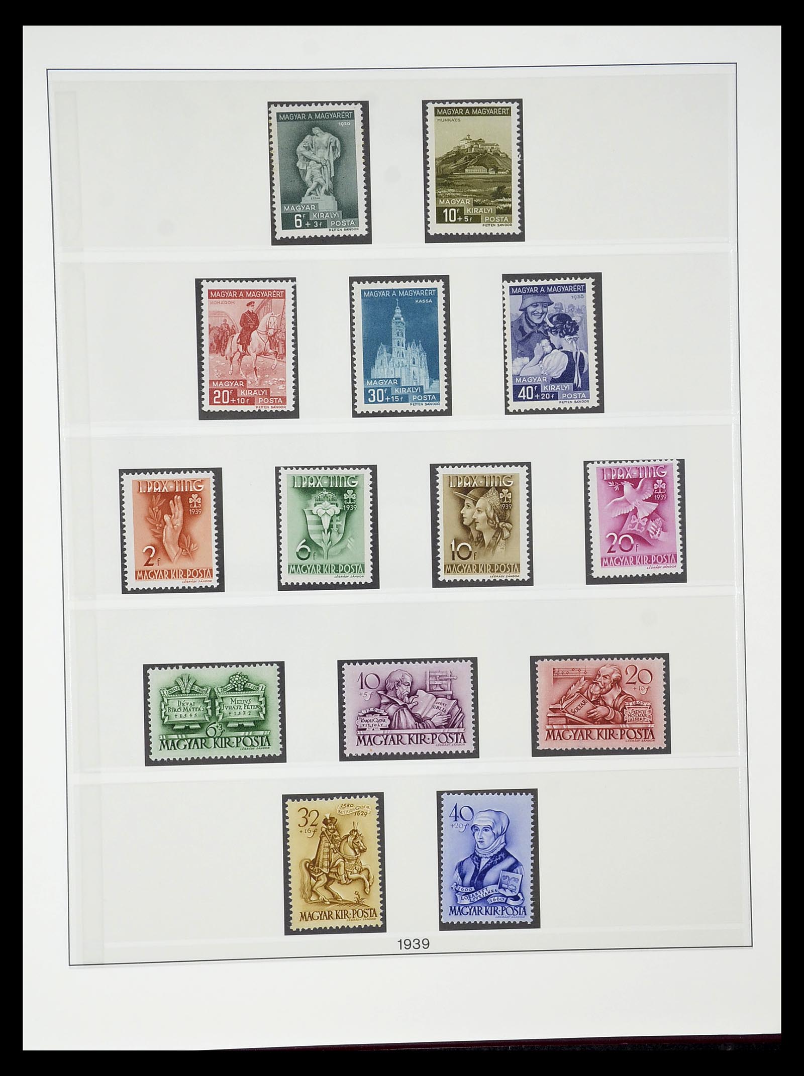 34792 031 - Postzegelverzameling 34792 Hongarije 1913-1962.