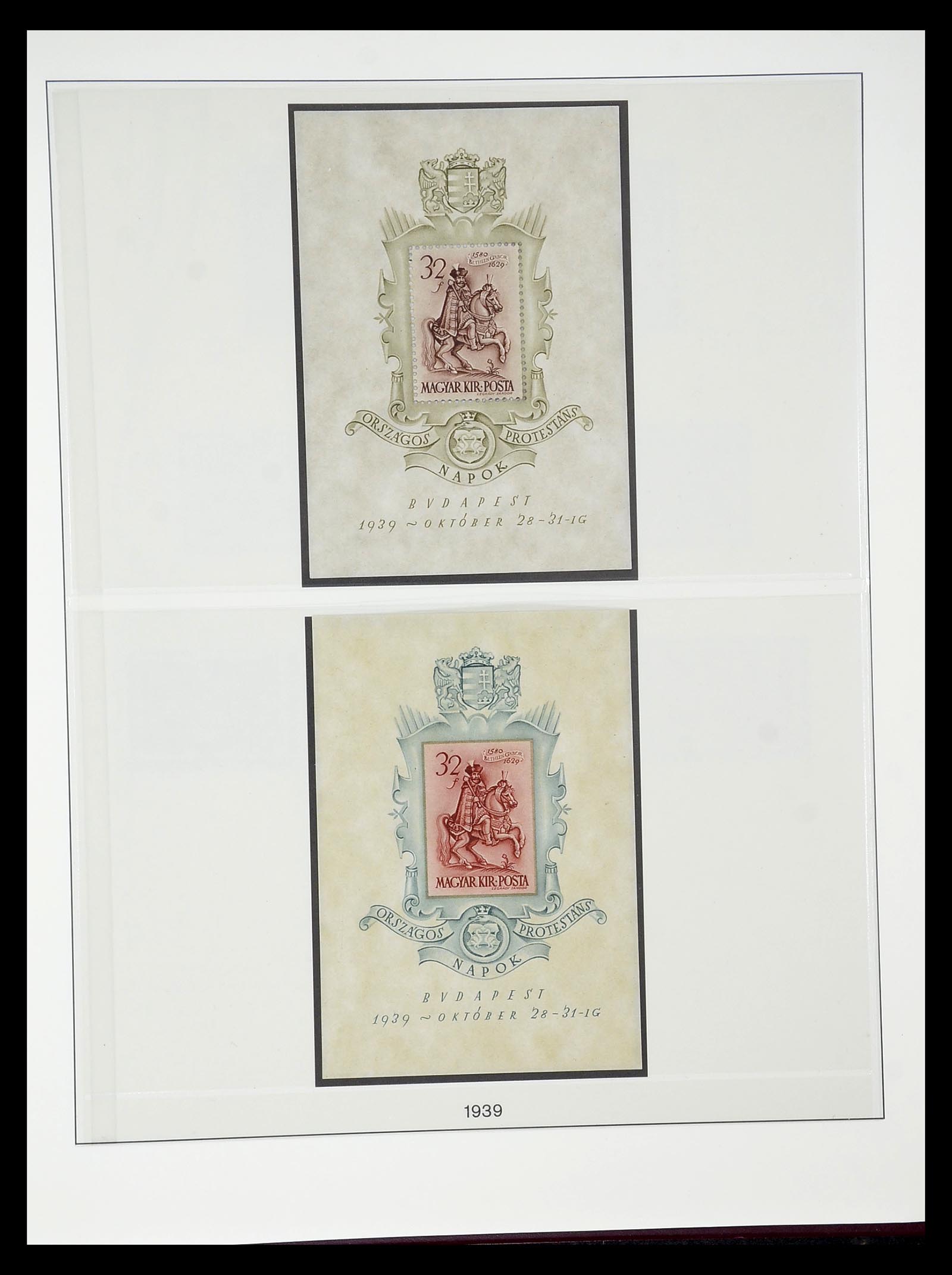34792 033 - Postzegelverzameling 34792 Hongarije 1913-1962.