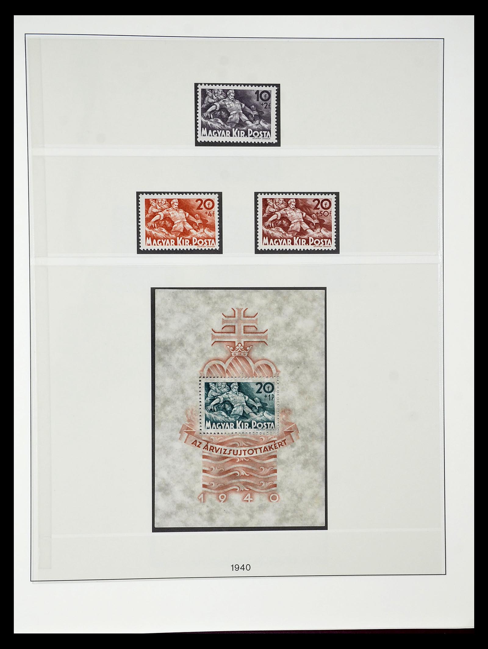34792 035 - Postzegelverzameling 34792 Hongarije 1913-1962.