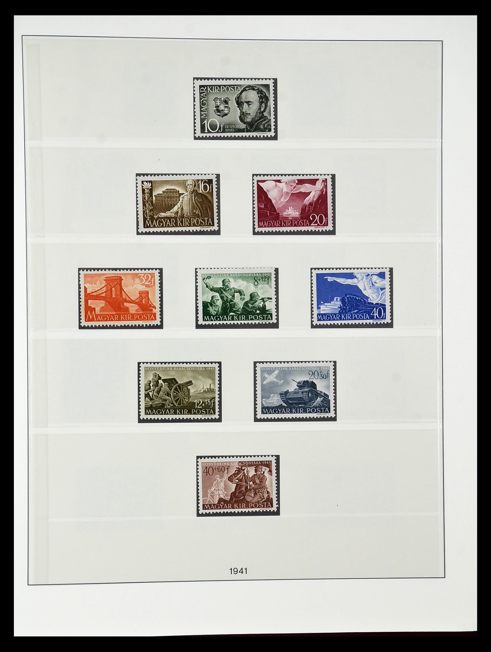 34792 039 - Postzegelverzameling 34792 Hongarije 1913-1962.
