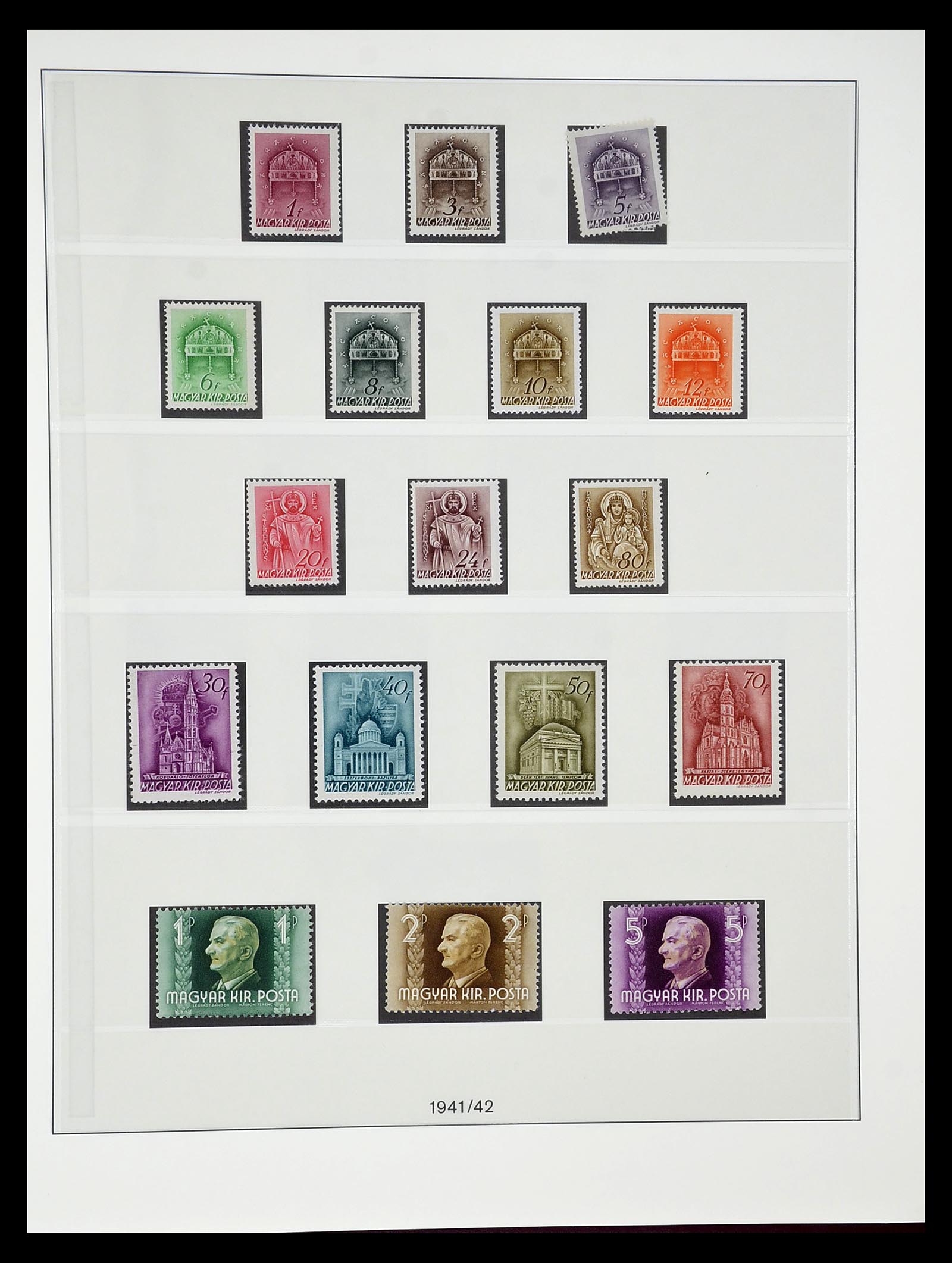 34792 040 - Postzegelverzameling 34792 Hongarije 1913-1962.