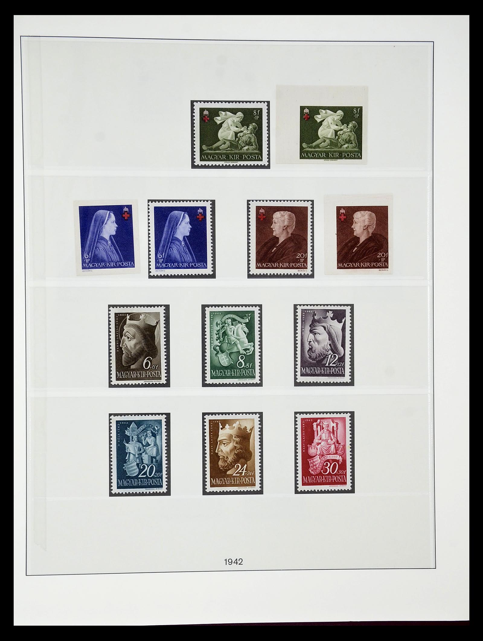 34792 042 - Postzegelverzameling 34792 Hongarije 1913-1962.