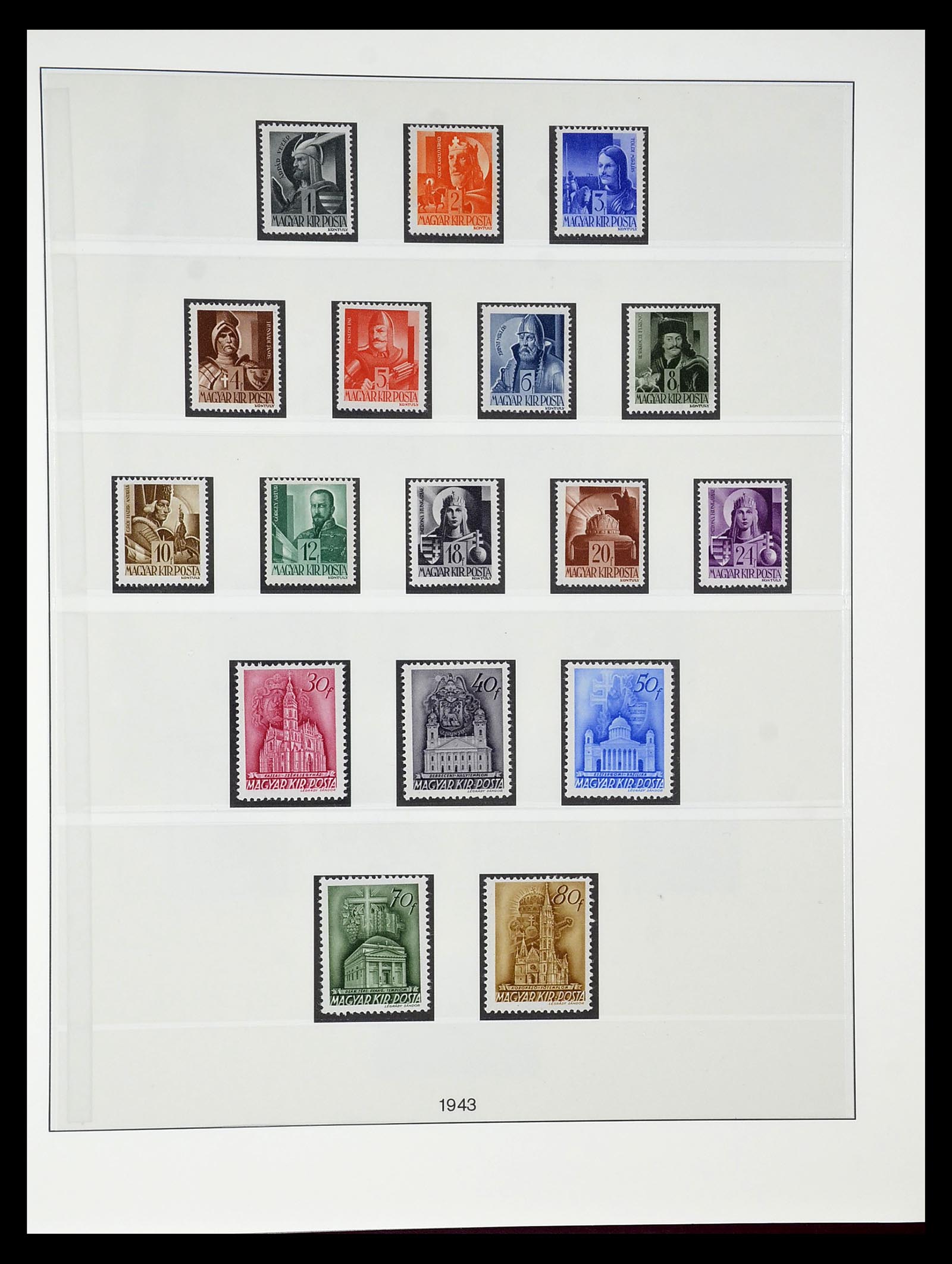 34792 043 - Postzegelverzameling 34792 Hongarije 1913-1962.
