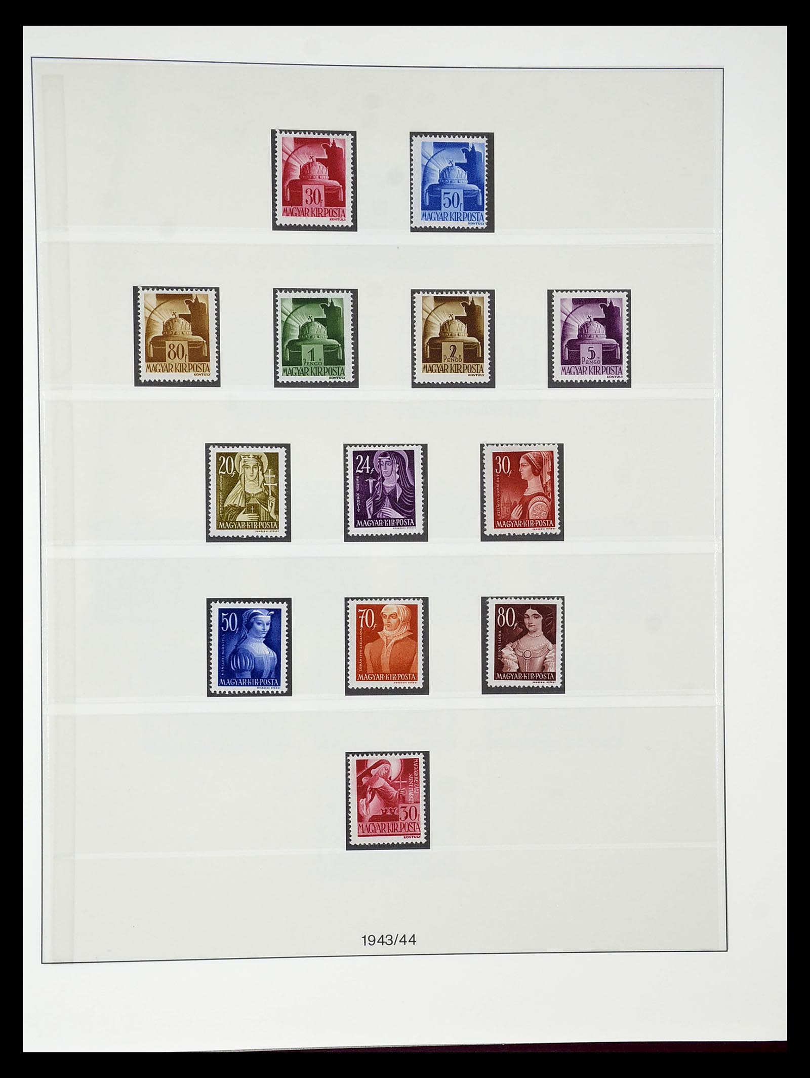 34792 045 - Postzegelverzameling 34792 Hongarije 1913-1962.