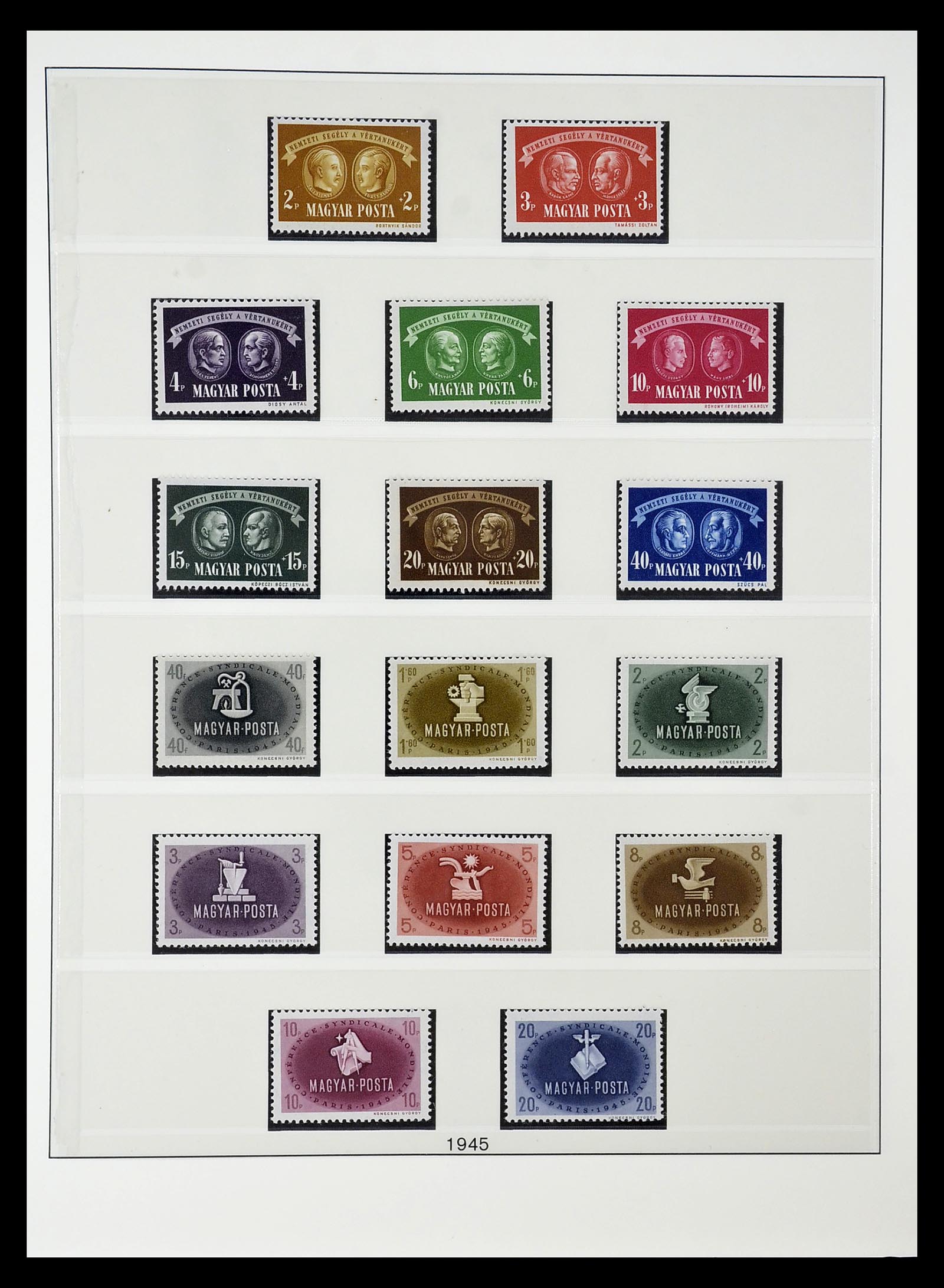 34792 050 - Postzegelverzameling 34792 Hongarije 1913-1962.